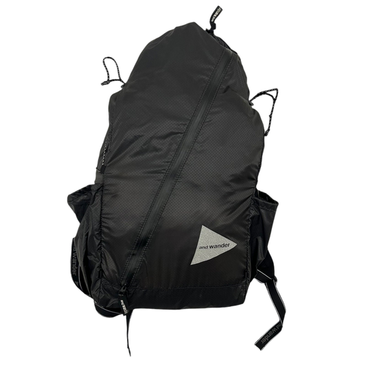 And Wander SIL Diagonal Zip Back Pack Black