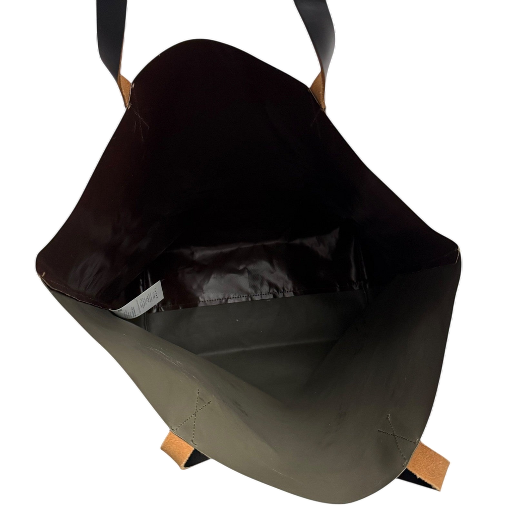 Marni PVC Shopping Tote Brown / Green