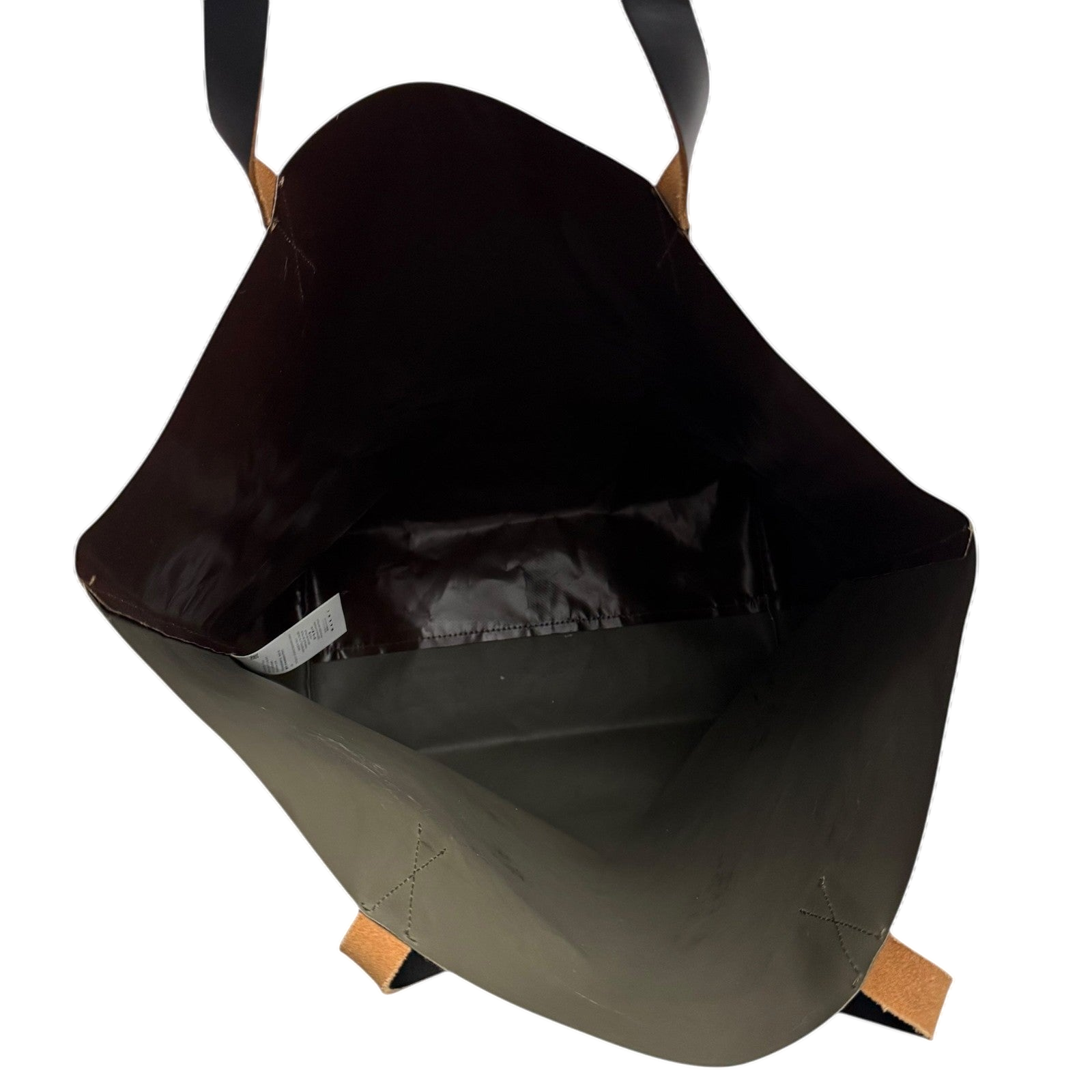 Marni PVC Shopping Tote Brown / Green