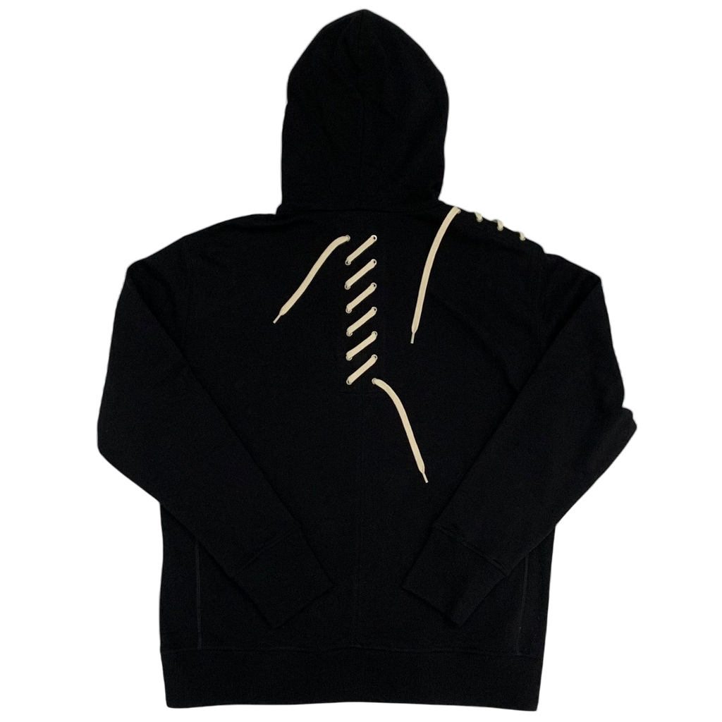 Craig Green Lace-up Detailing Hoodie Black (Fits L-XL)