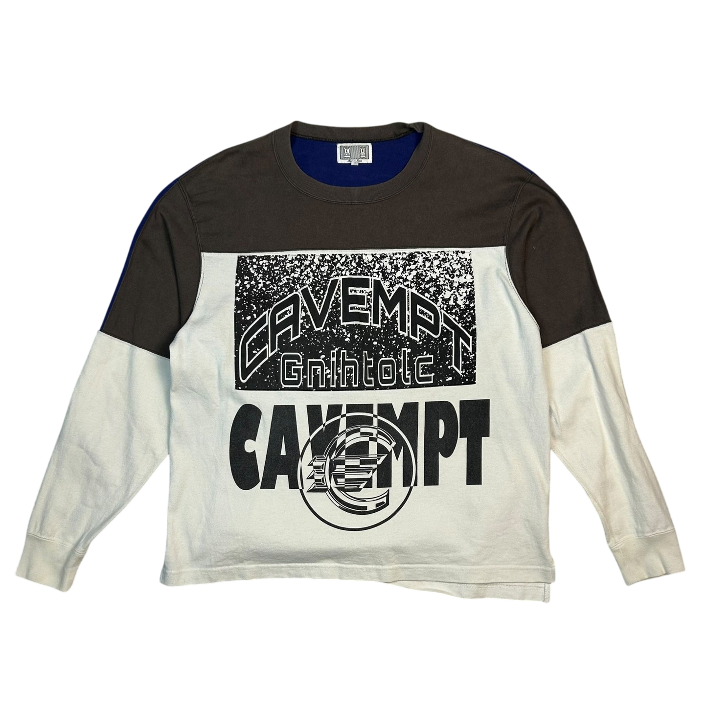 Cav Empt Colour Block Graphic Sweater (Fits S/M)