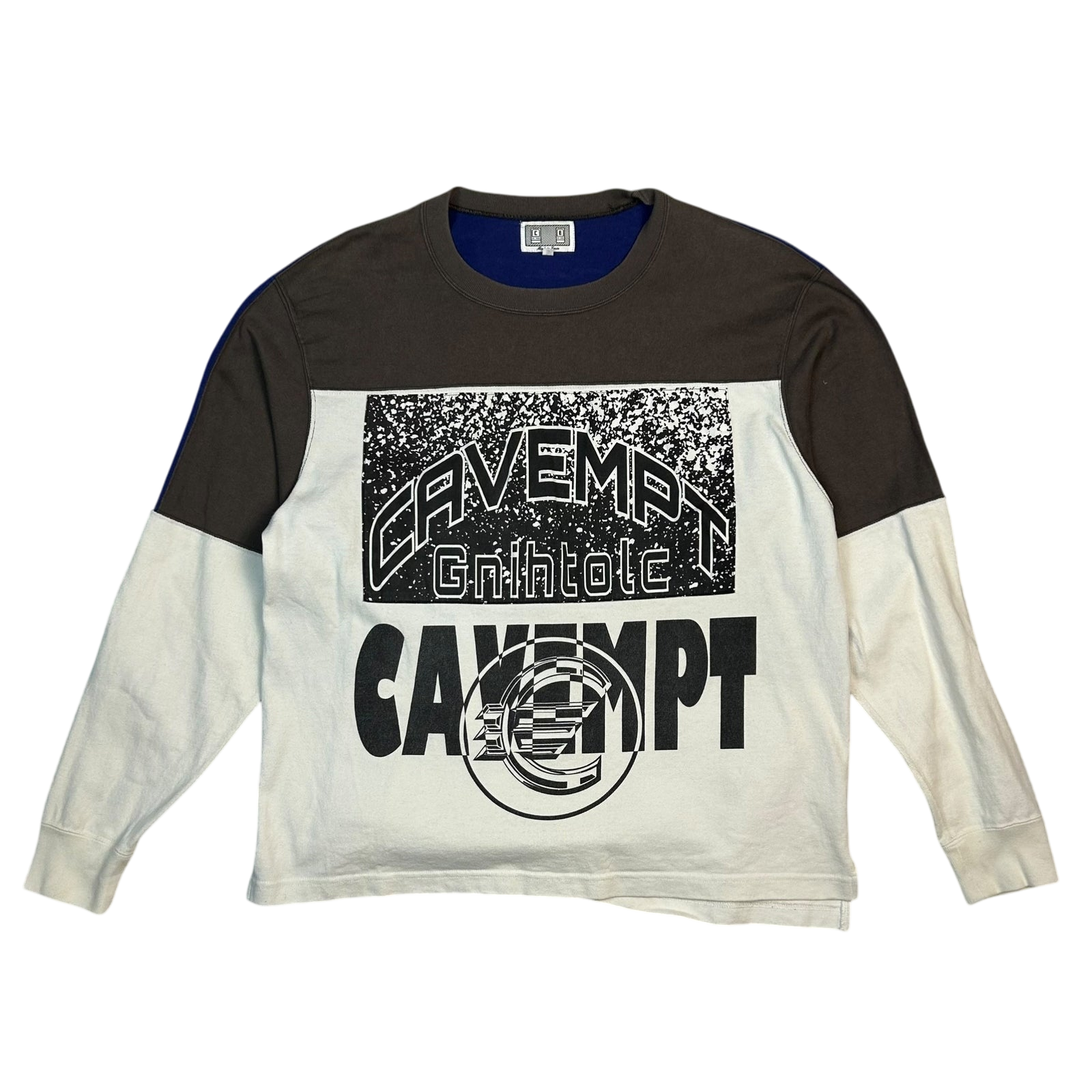 Cav Empt Colour Block Graphic Sweater (Fits S/M)