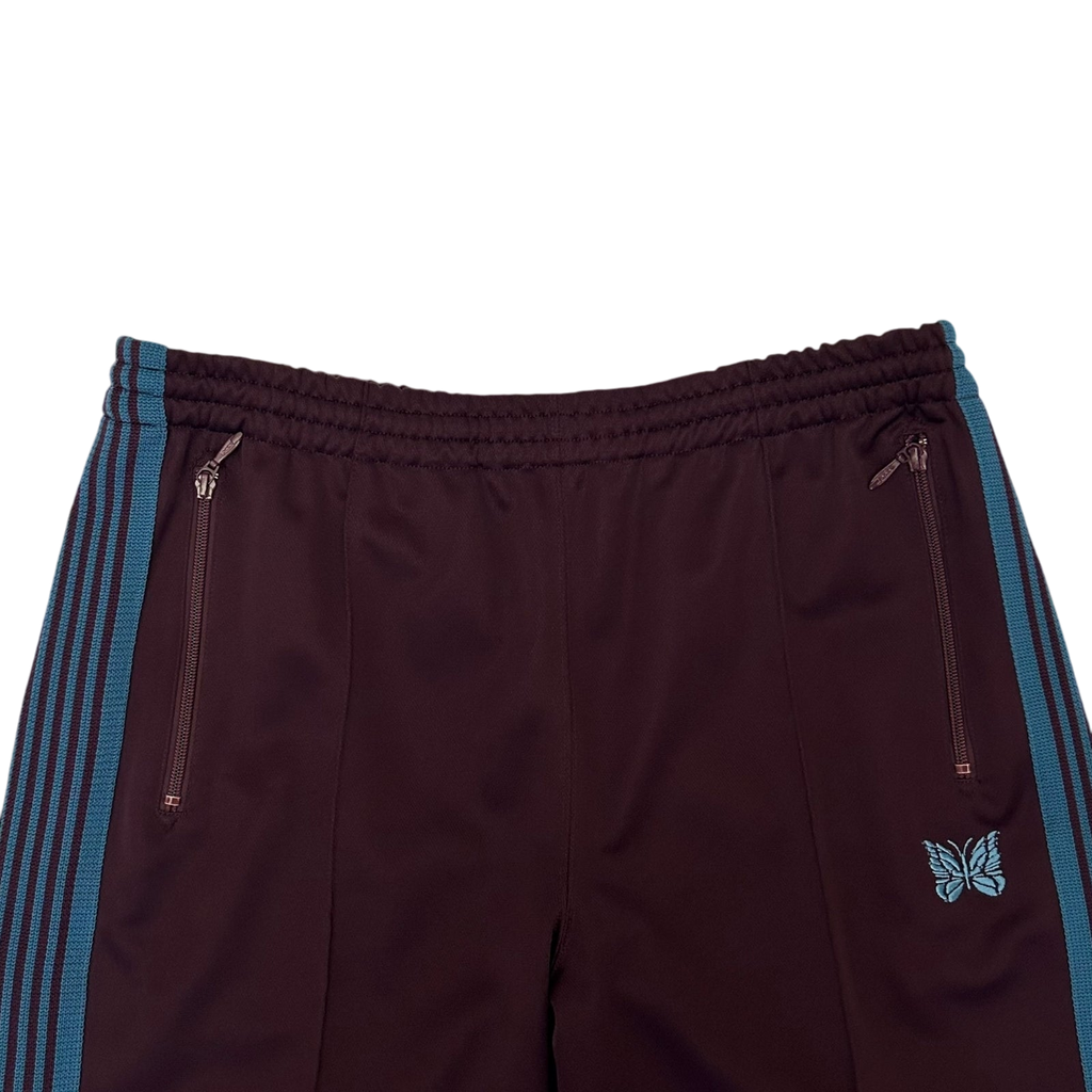 Needles Poly Smooth Track Pants Burgundy/Turquoise (Size L)