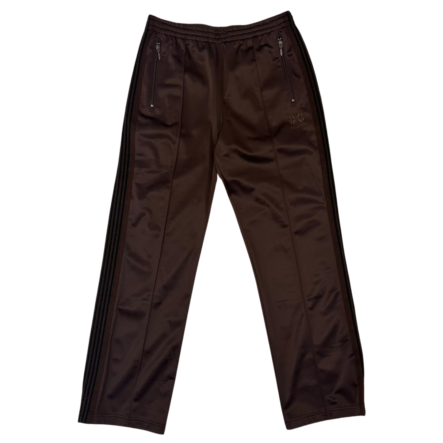 Needles x Charcoal Tokyo Poly Smooth Track Pants Brown (Size M)