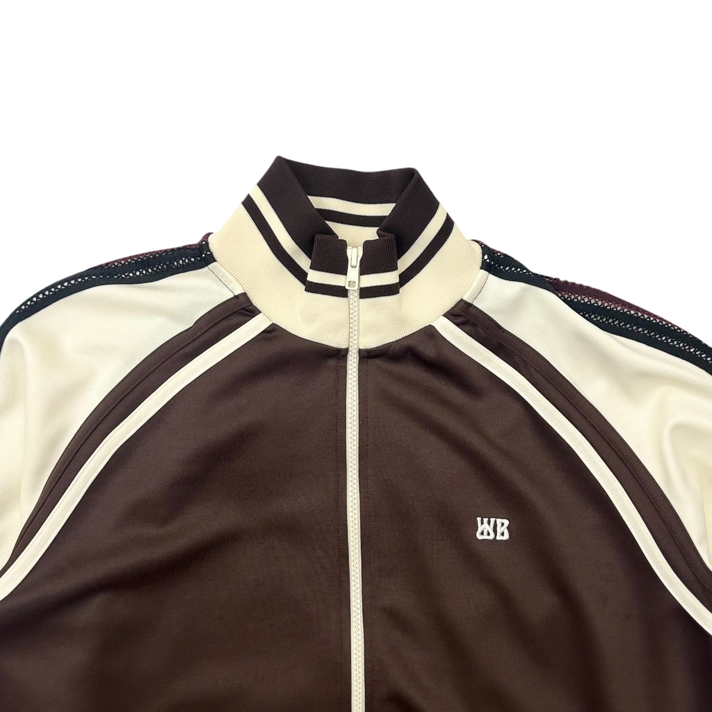 Wales Bonner Kola Track Jacket ‘Brown / Ivory' (Fits M)