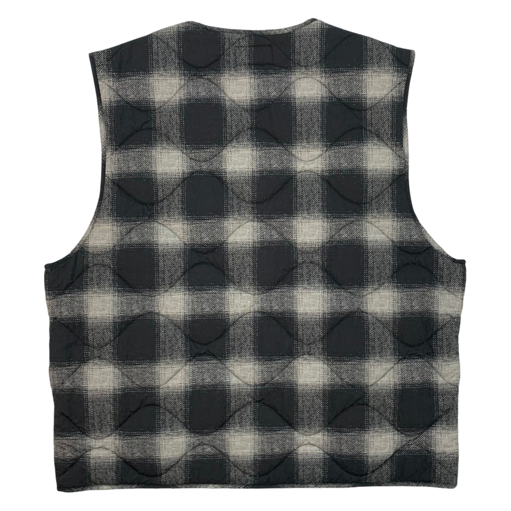 Stussy AW23 Plaid Nylon Liner Vest (Size XL)