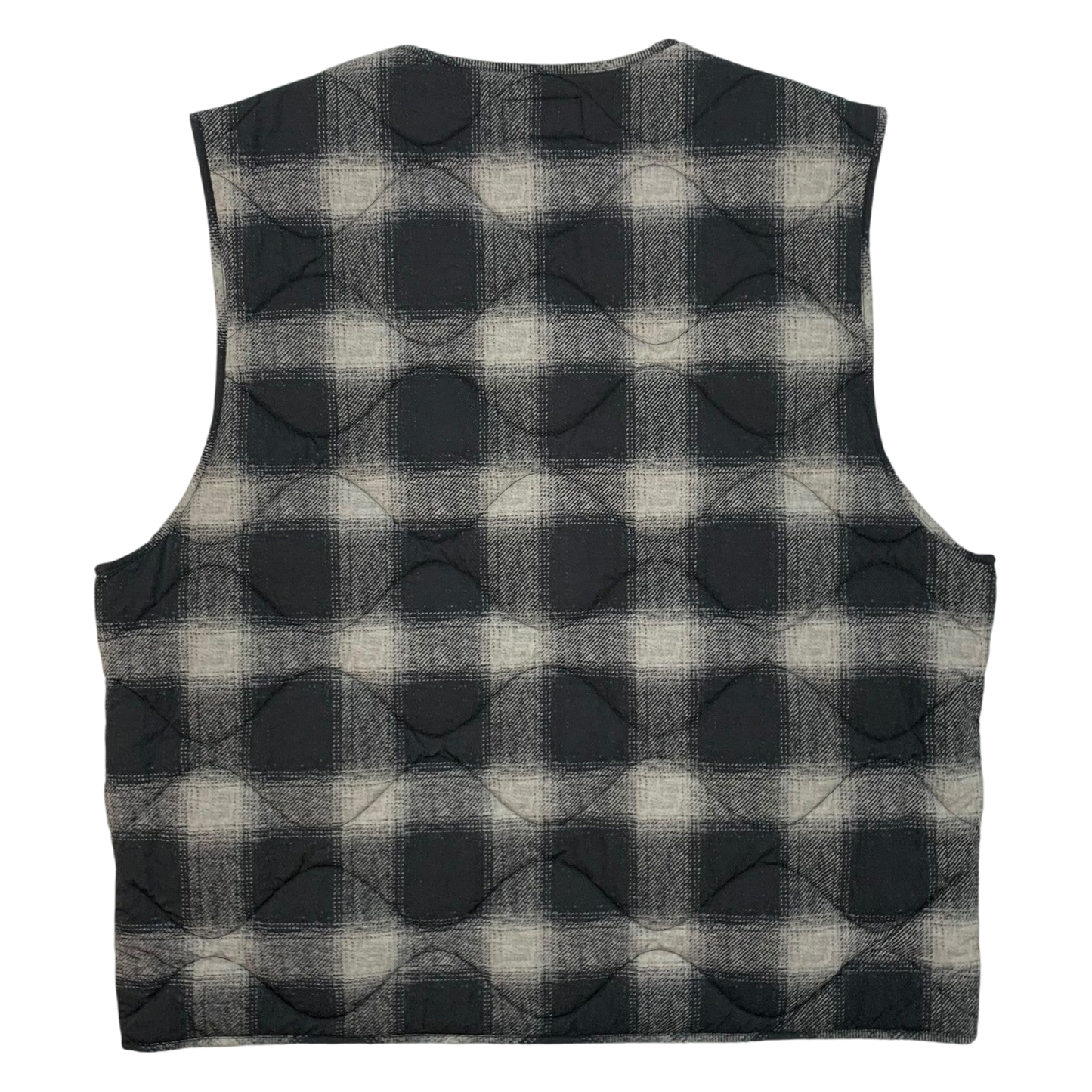 Stussy AW23 Plaid Nylon Liner Vest (Size XL)