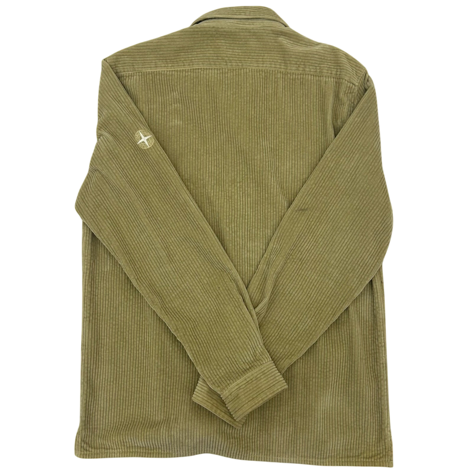 Stone Island Corduroy Long Sleeve Shirt Beige (Fits L)