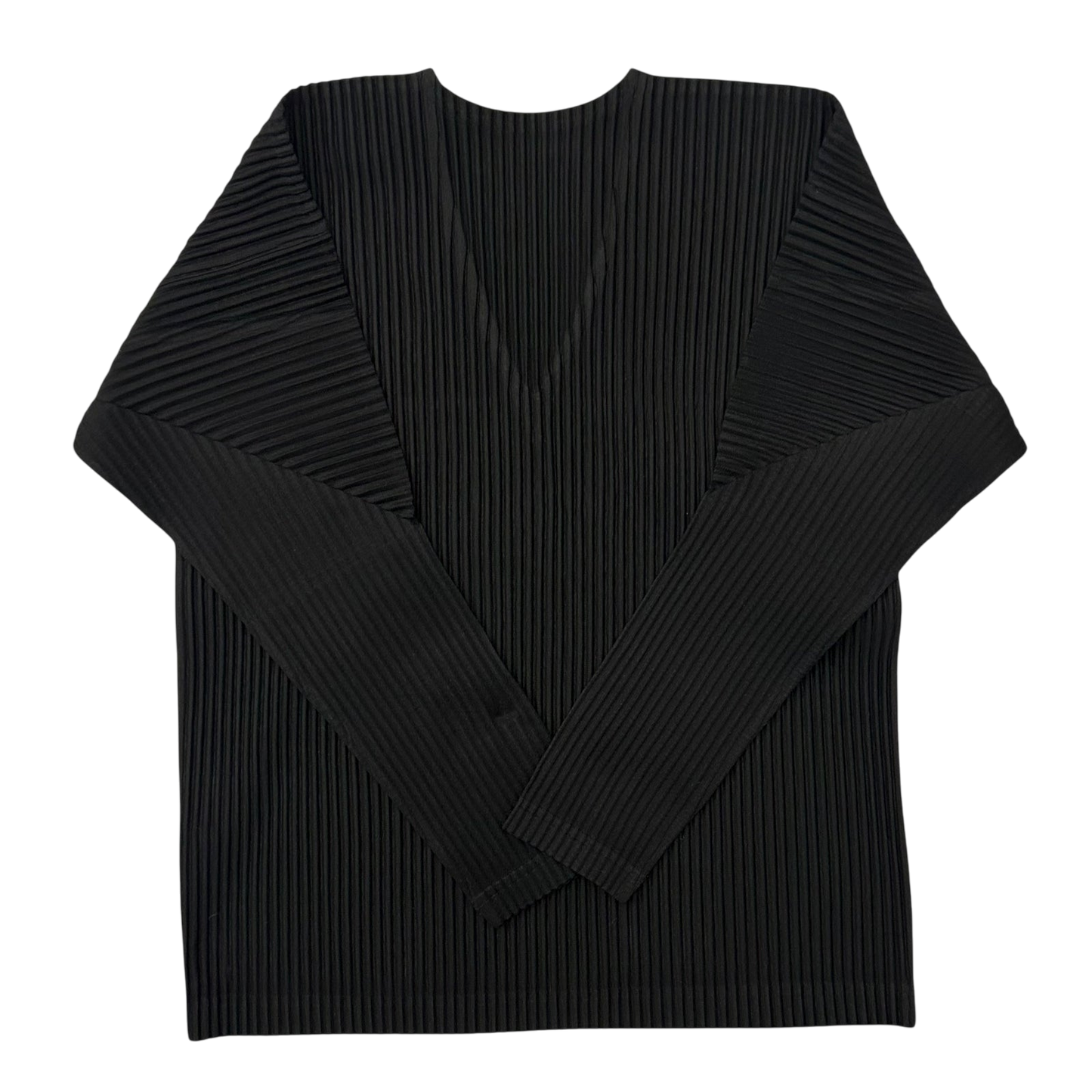 Issey Miyake Homme Plisse V-Neck Top Black (Fits M)