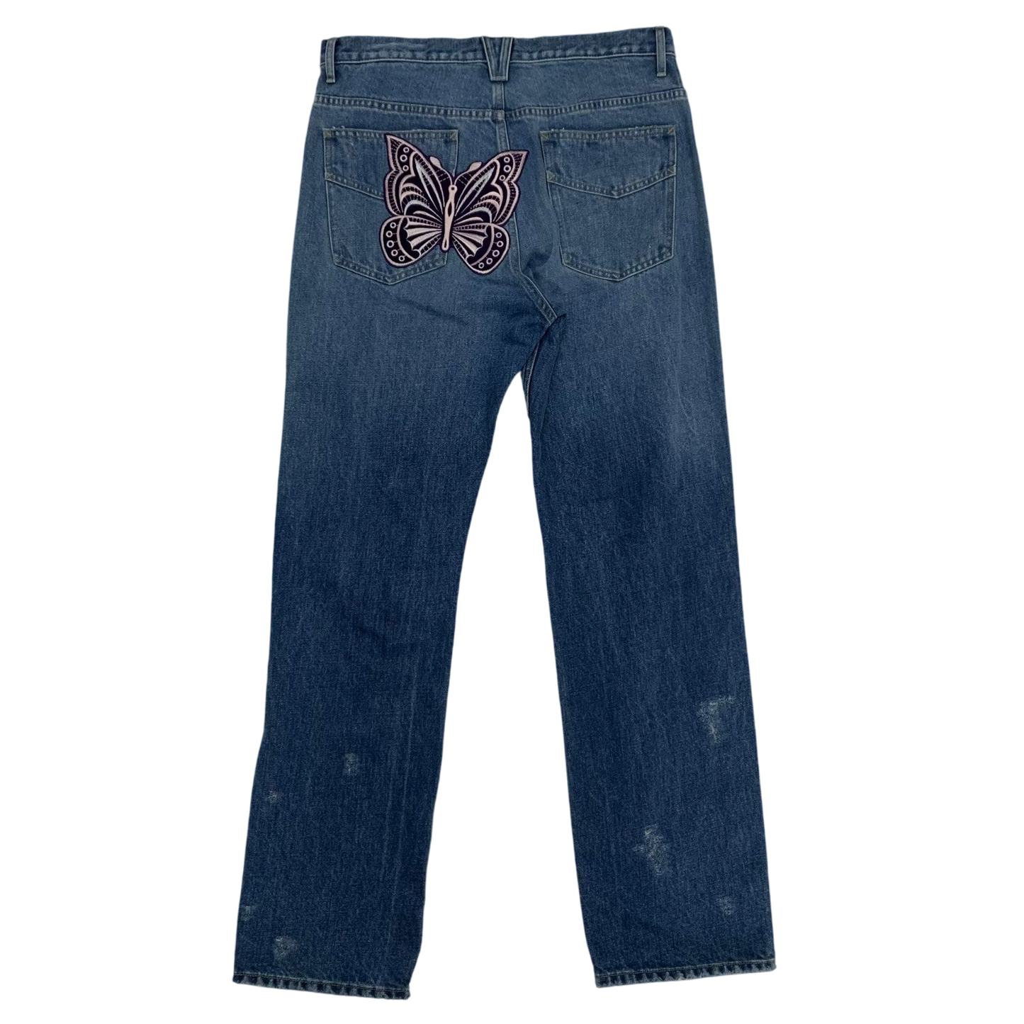 Needles Assorted Patches Straight Jeans (Size L)