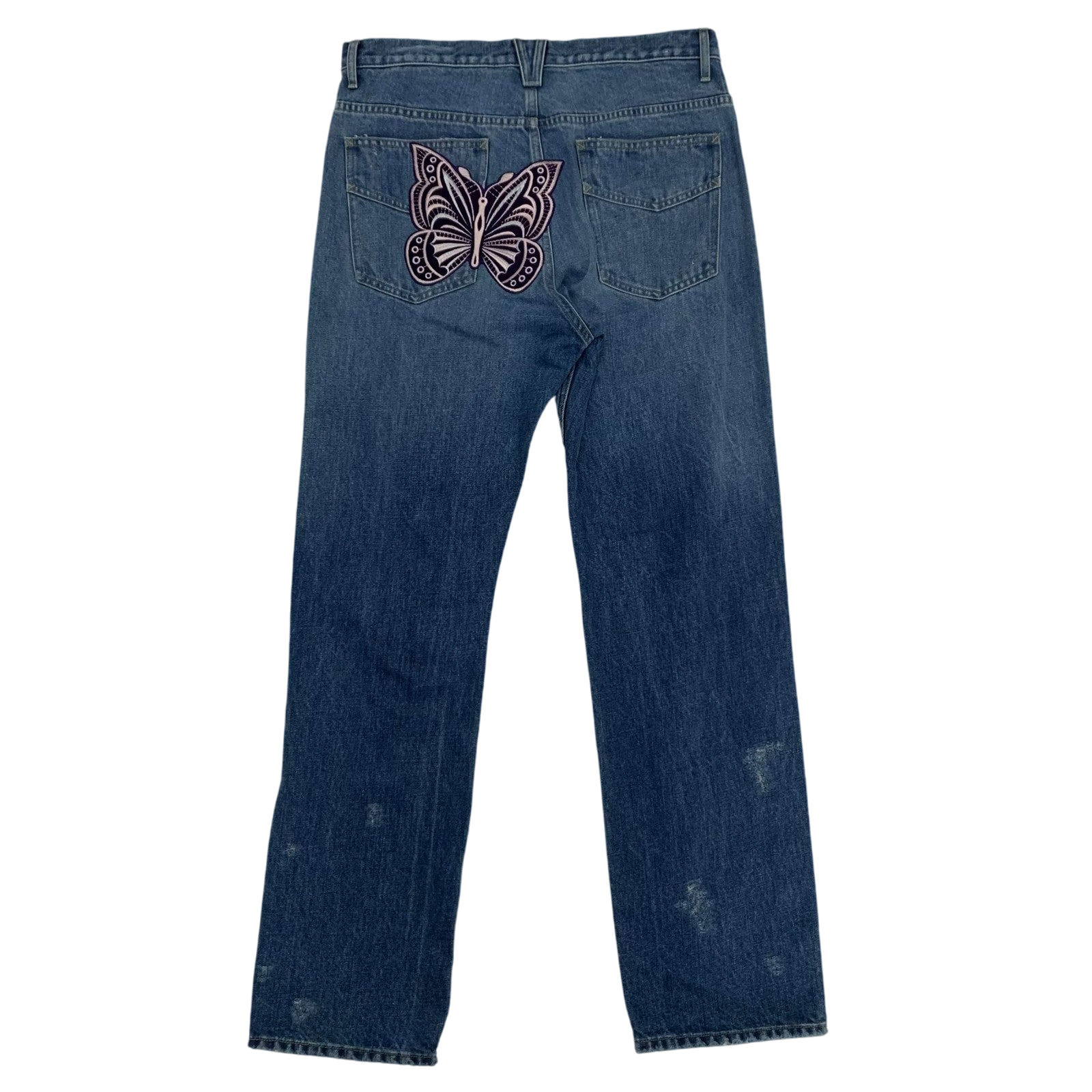 Needles Assorted Patches Straight Jeans (Size L)