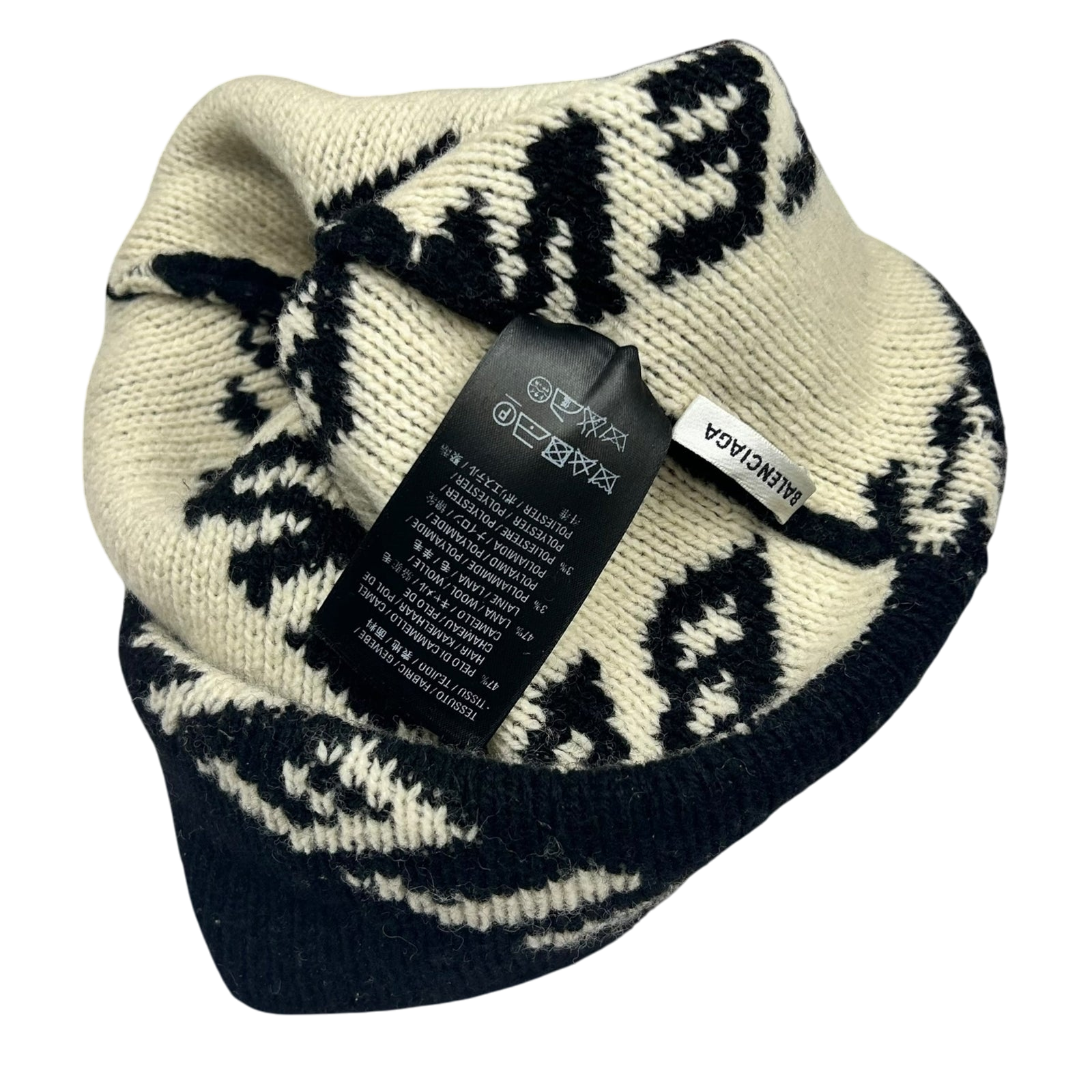 Balenciaga All-Over Logo Beanie