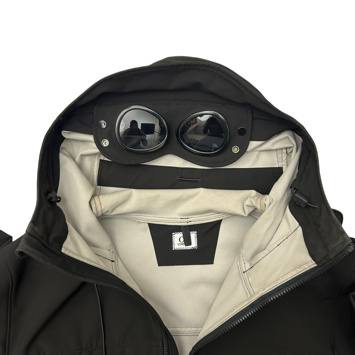 C.P. Company Goggle Lens Soft Shell Jacket Black (Fits M-L)