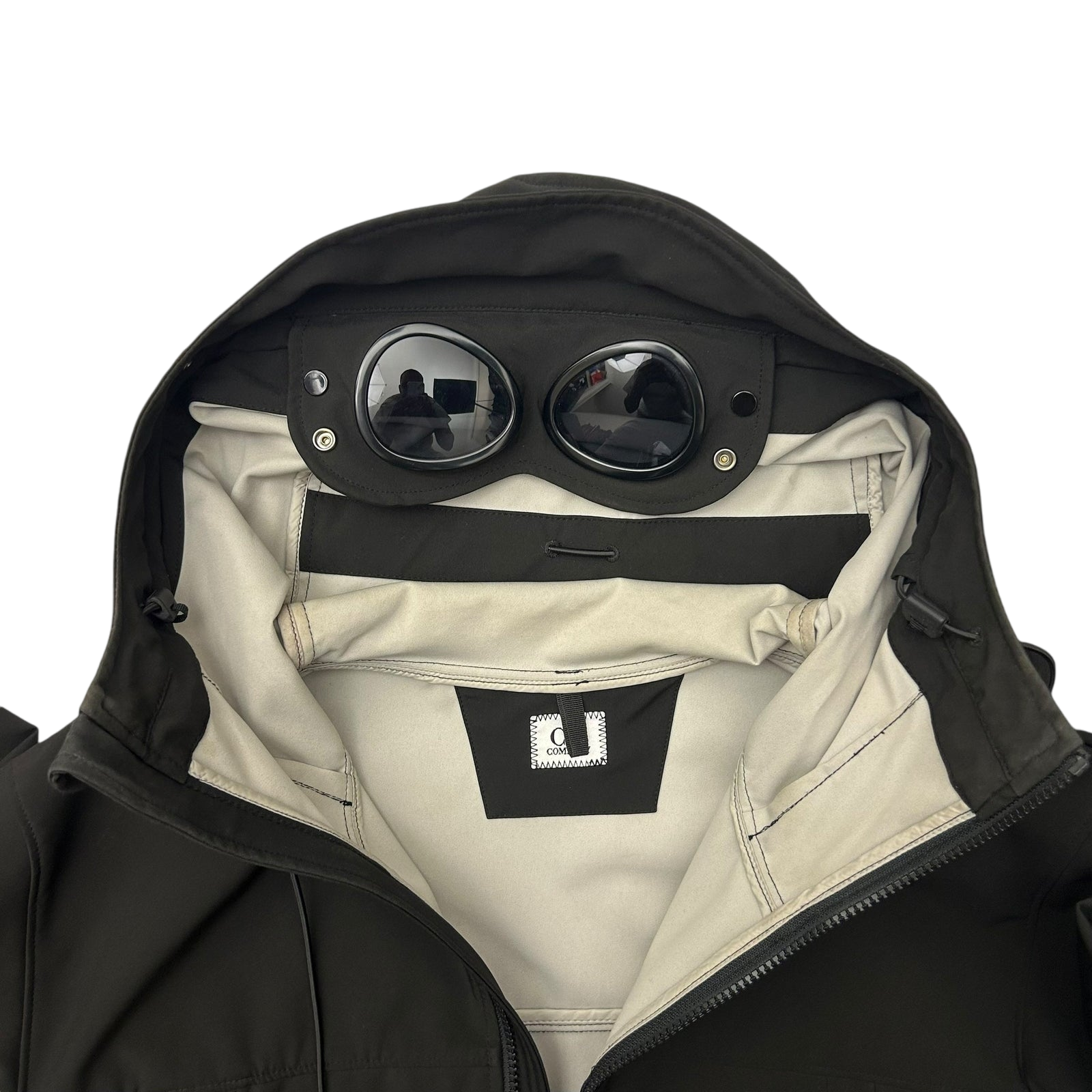 C.P. Company Goggle Lens Soft Shell Jacket Black (Fits M-L)