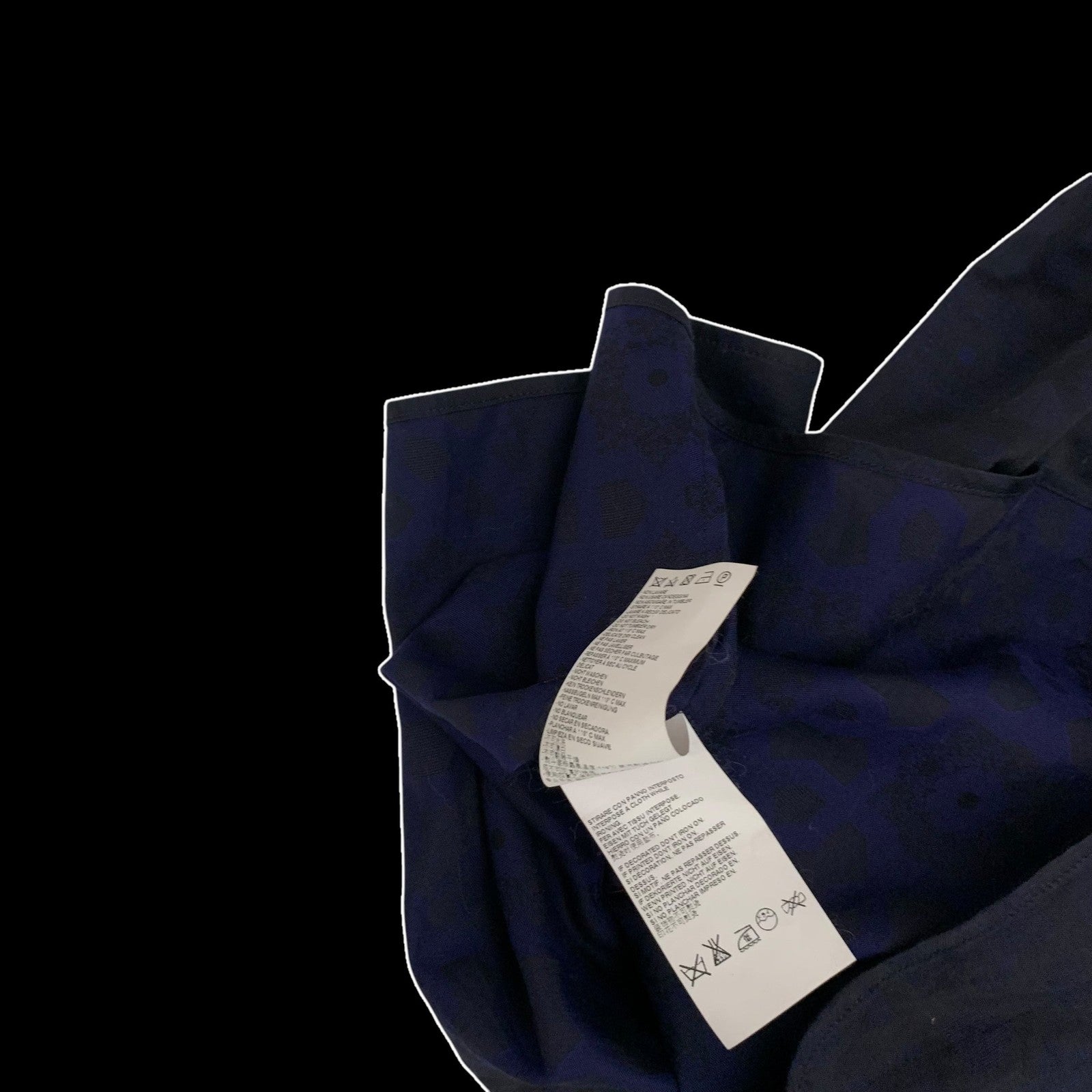 Vivienne Westwood Man Patterned Button-Up Shirt Navy (Fits M)