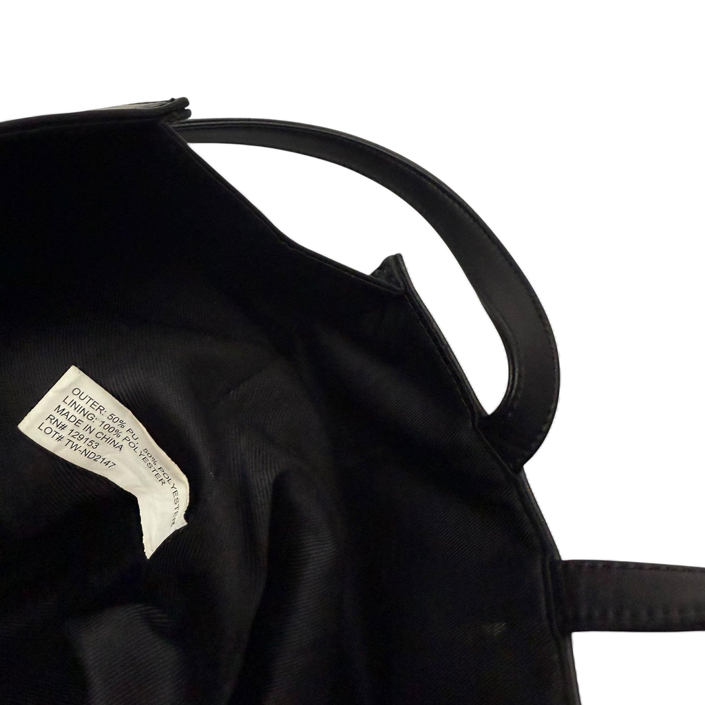 Telfar Vegan Leather Medium Shopping Bag Black