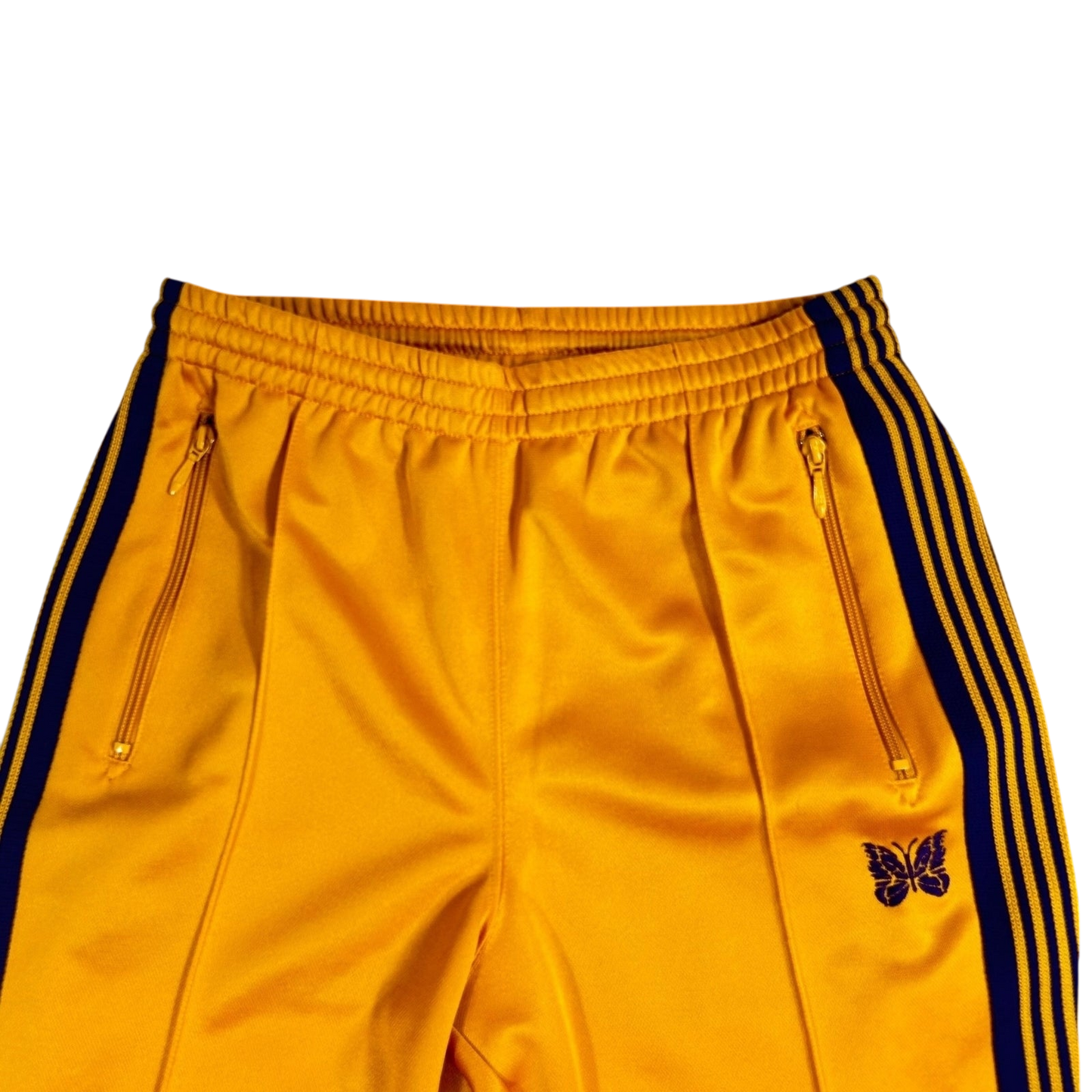 Needles Poly Smooth Narrow Track Pants Yellow/Purple (Size S)
