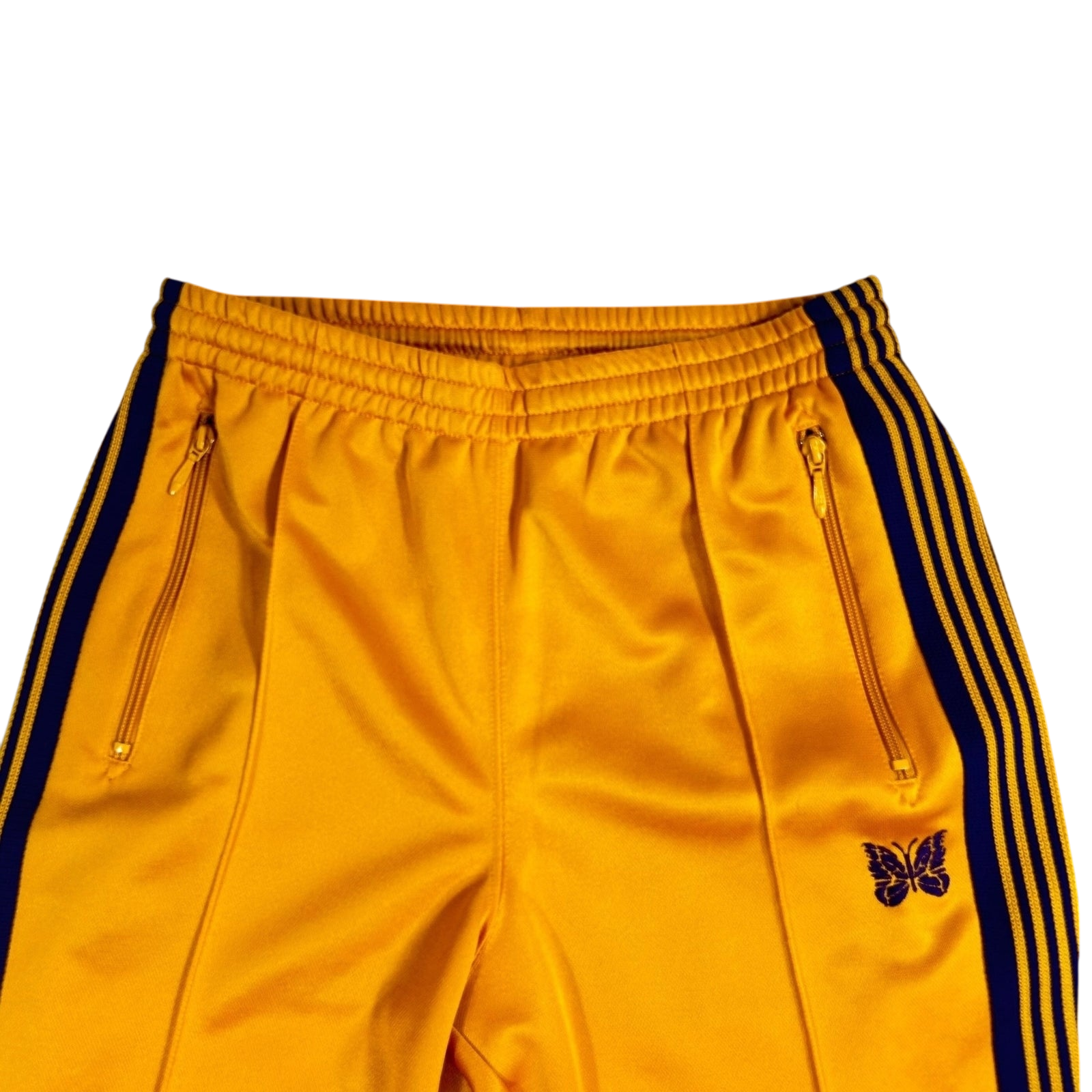 Needles Poly Smooth Narrow Track Pants Yellow/Purple (Size S)