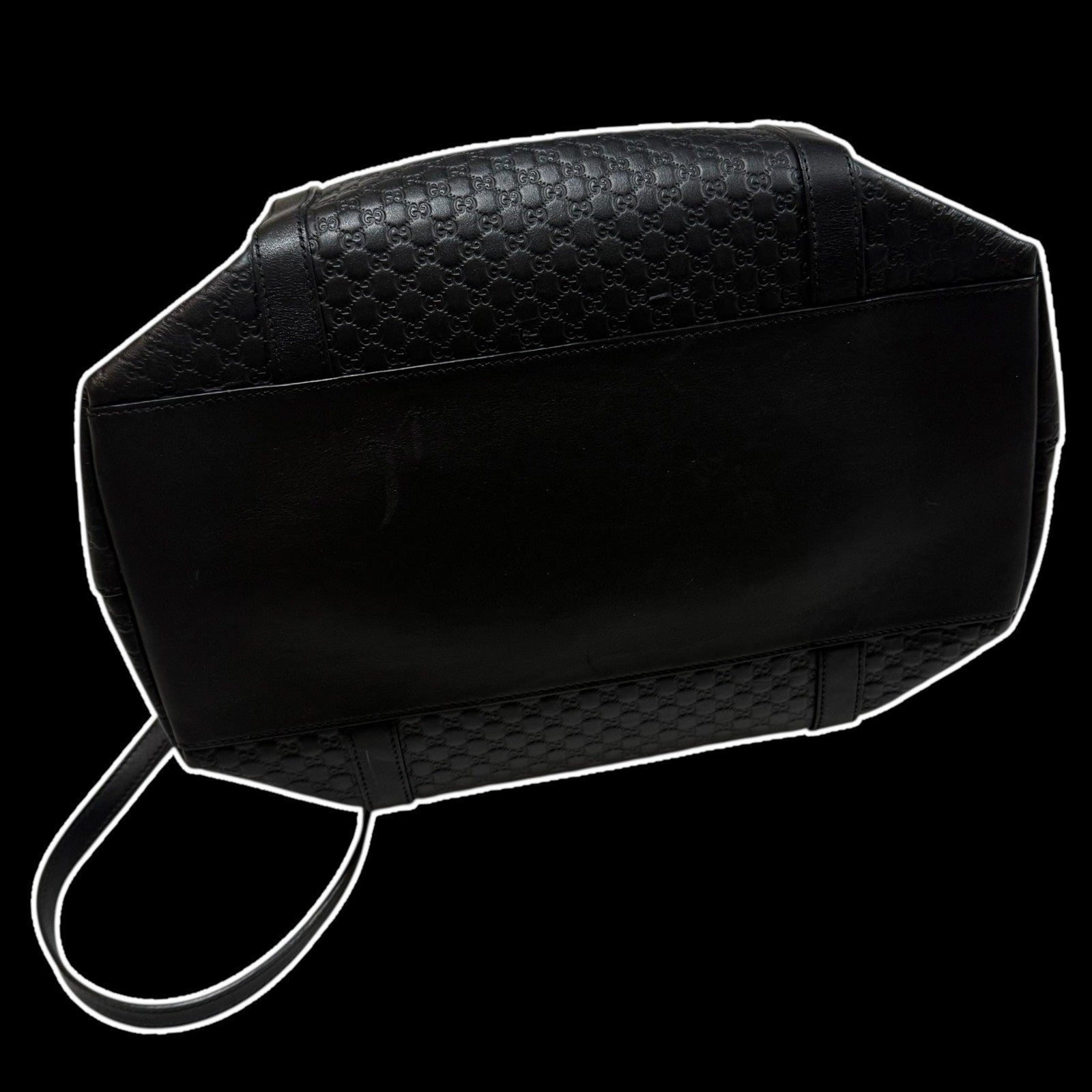 Gucci Microguccissima Large Dome Leather Bag Black