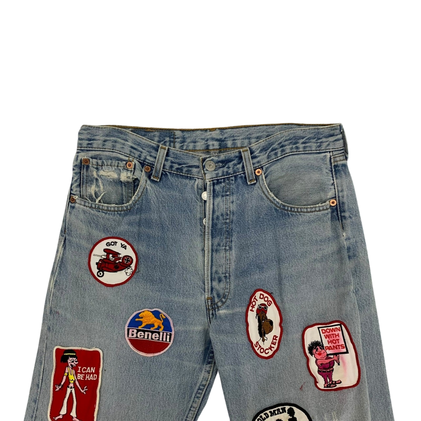 Levi’s Vintage Custom-Patchwork 501 Jeans (Size 32”)
