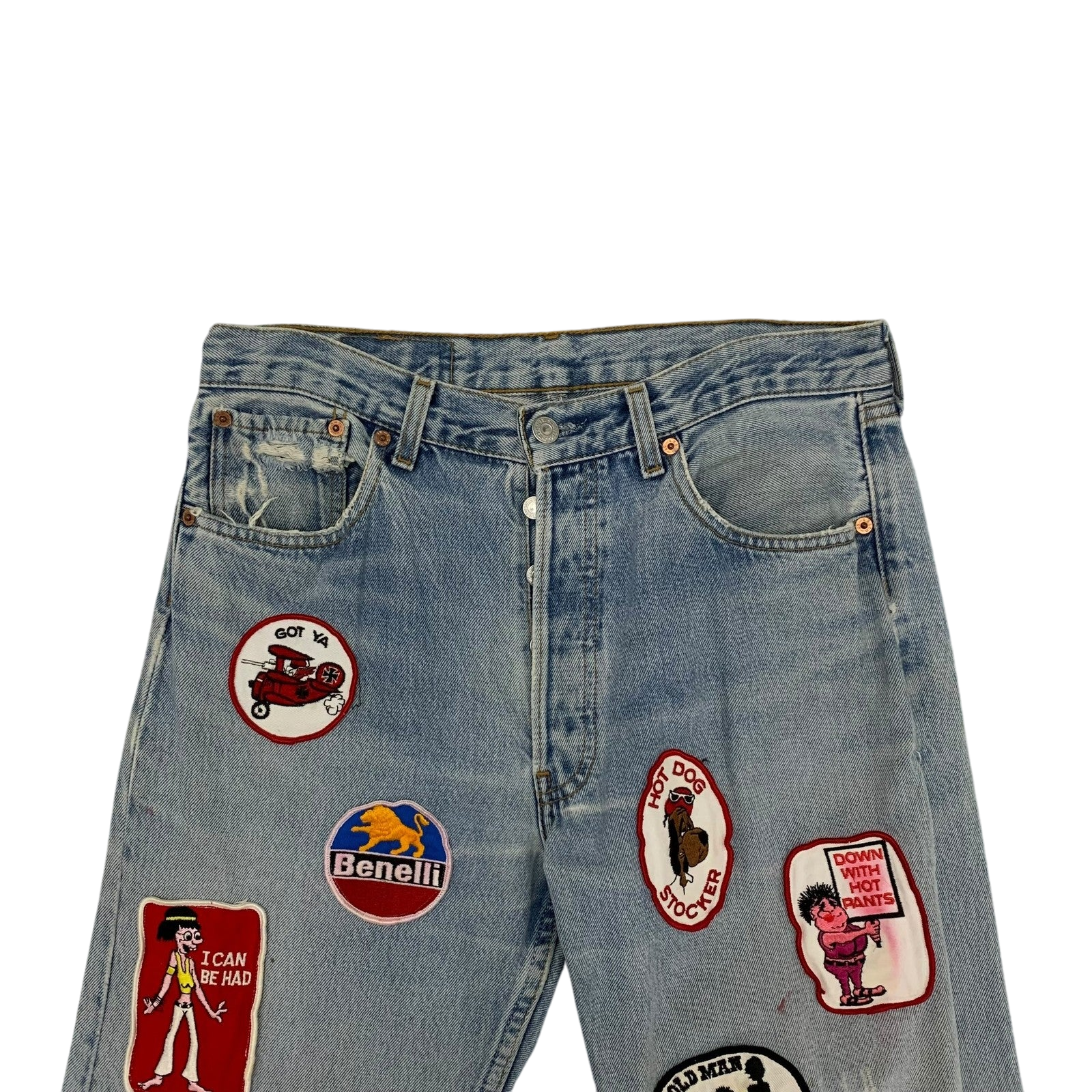 Levi’s Vintage Custom-Patchwork 501 Jeans (Size 32”)