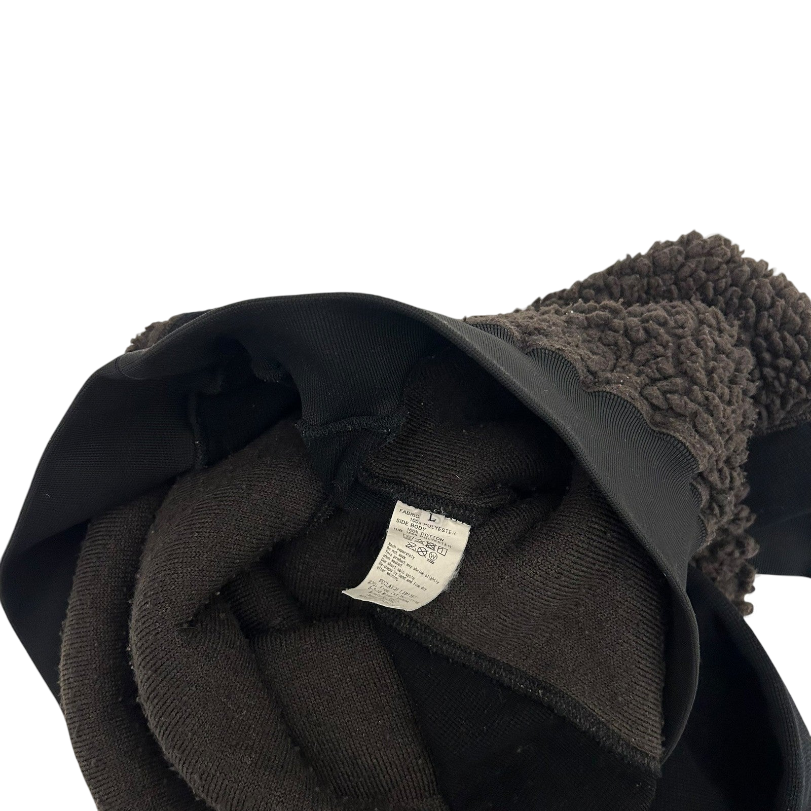 Cav Empt AW18 Boa Fleece Paneled Crewneck Brown/Black (Fits M-L)