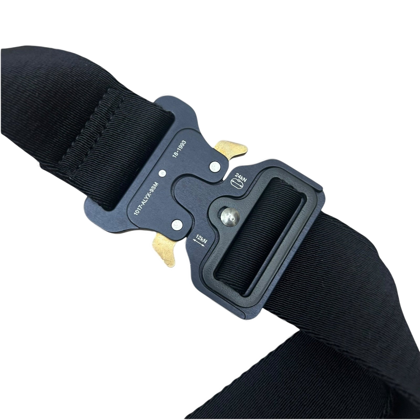 1017 ALYX 9SM Clasp Roller Coaster Belt Black