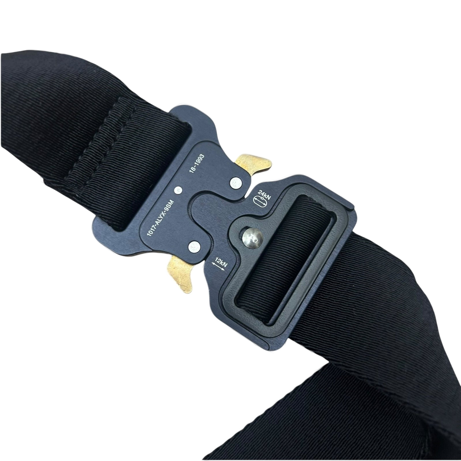 1017 ALYX 9SM Clasp Roller Coaster Belt Black