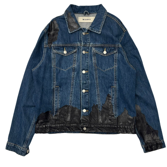 MISBHV AW18 Wet Print Denim Jacket Indigo