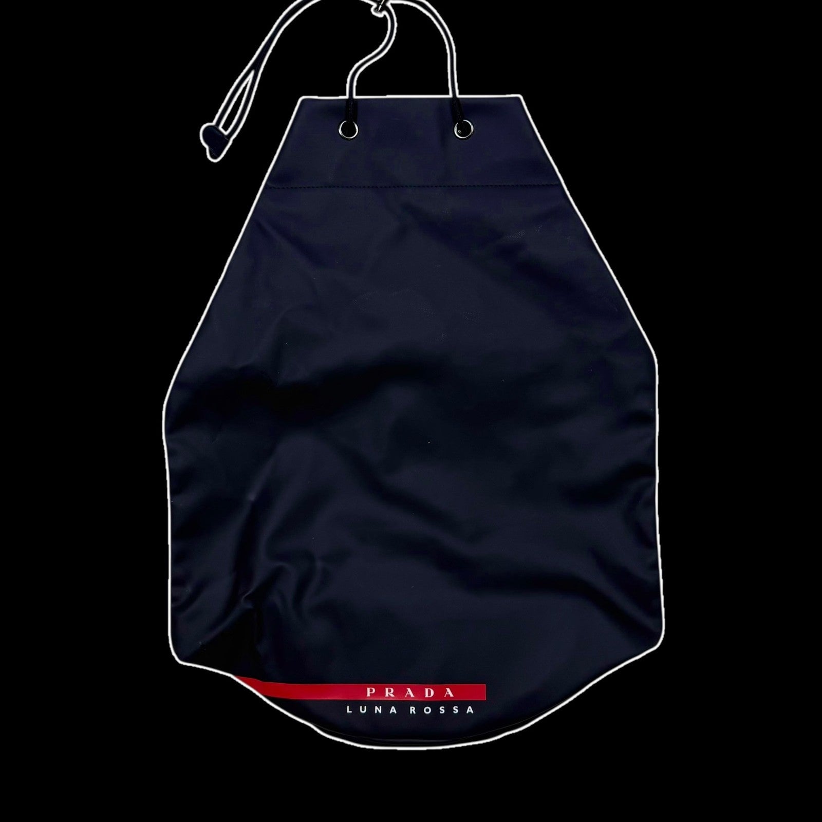 Prada Luna Rossa Sailing Shoulder Bag Navy