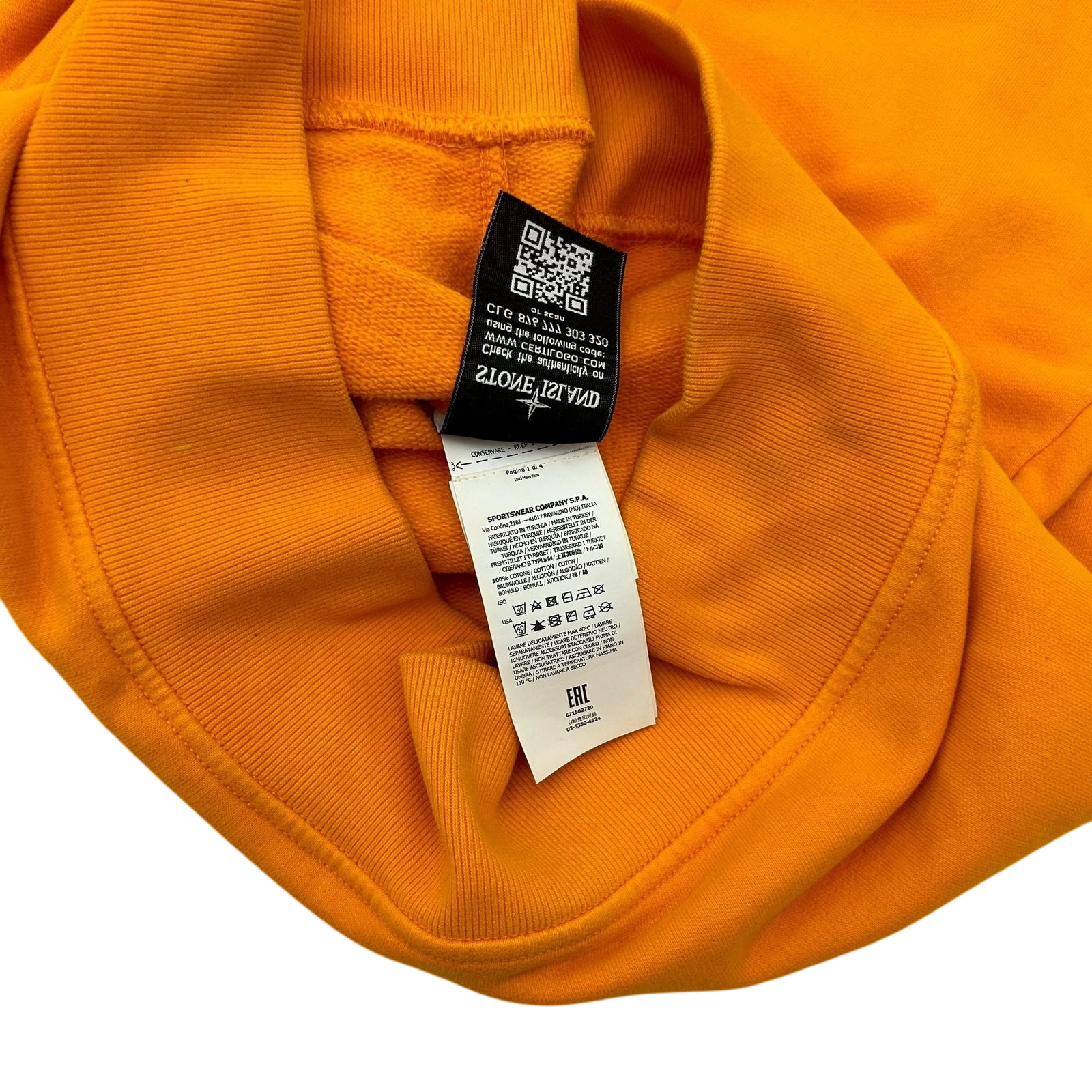 Stone Island Crewneck Sweater Orange (Fits L/XL)
