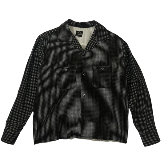 Needles Raw Hem Wool Button-Up Shirt (Fits M)