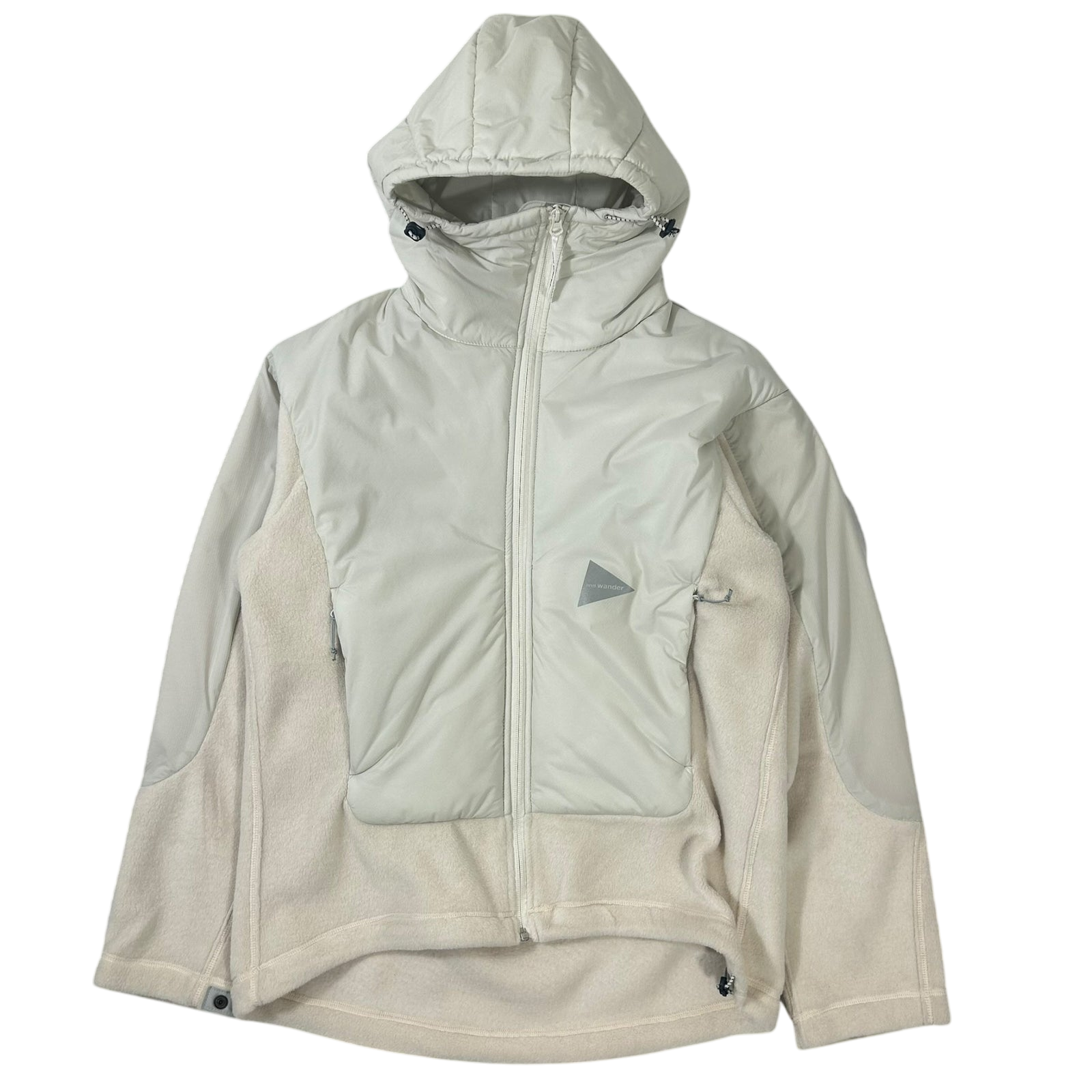 And Wander Top Fleece Jacket Two Toned Cream (Fits M/L)
