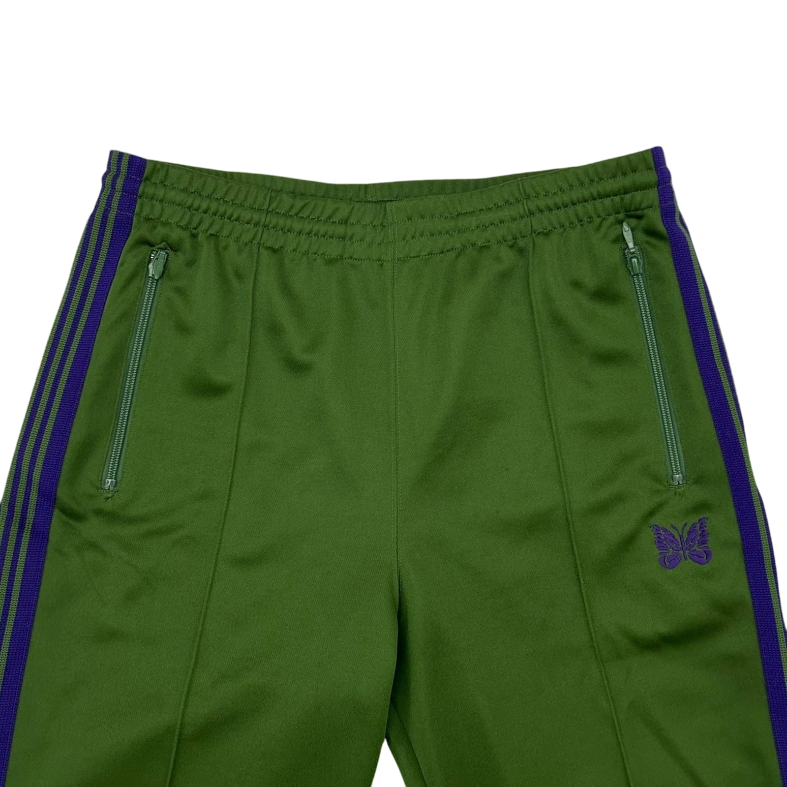 Needles Poly Smooth Track Pants Green/Purple (Size M)