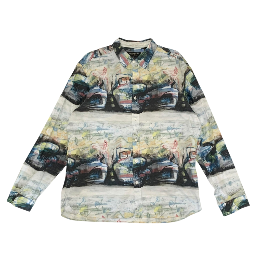 Burberry SS17 (Runway) Henry Moore-Inspired Patterned Longsleeve Shirt (Fits L)