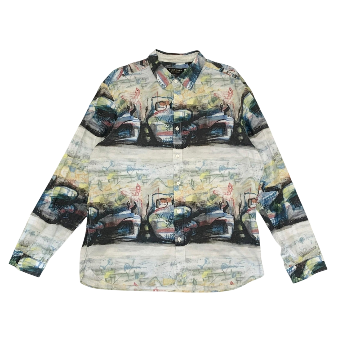 Burberry SS17 (Runway) Henry Moore-Inspired Patterned Longsleeve Shirt (Fits L)