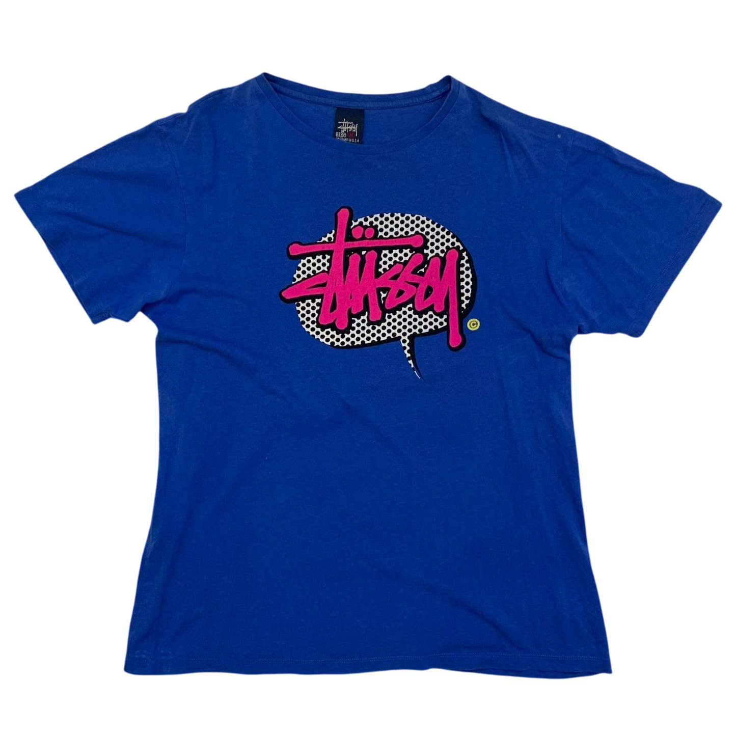 Stussy Vintage 00s Pop Speech Bubble T-Shirt (Fits S-M)