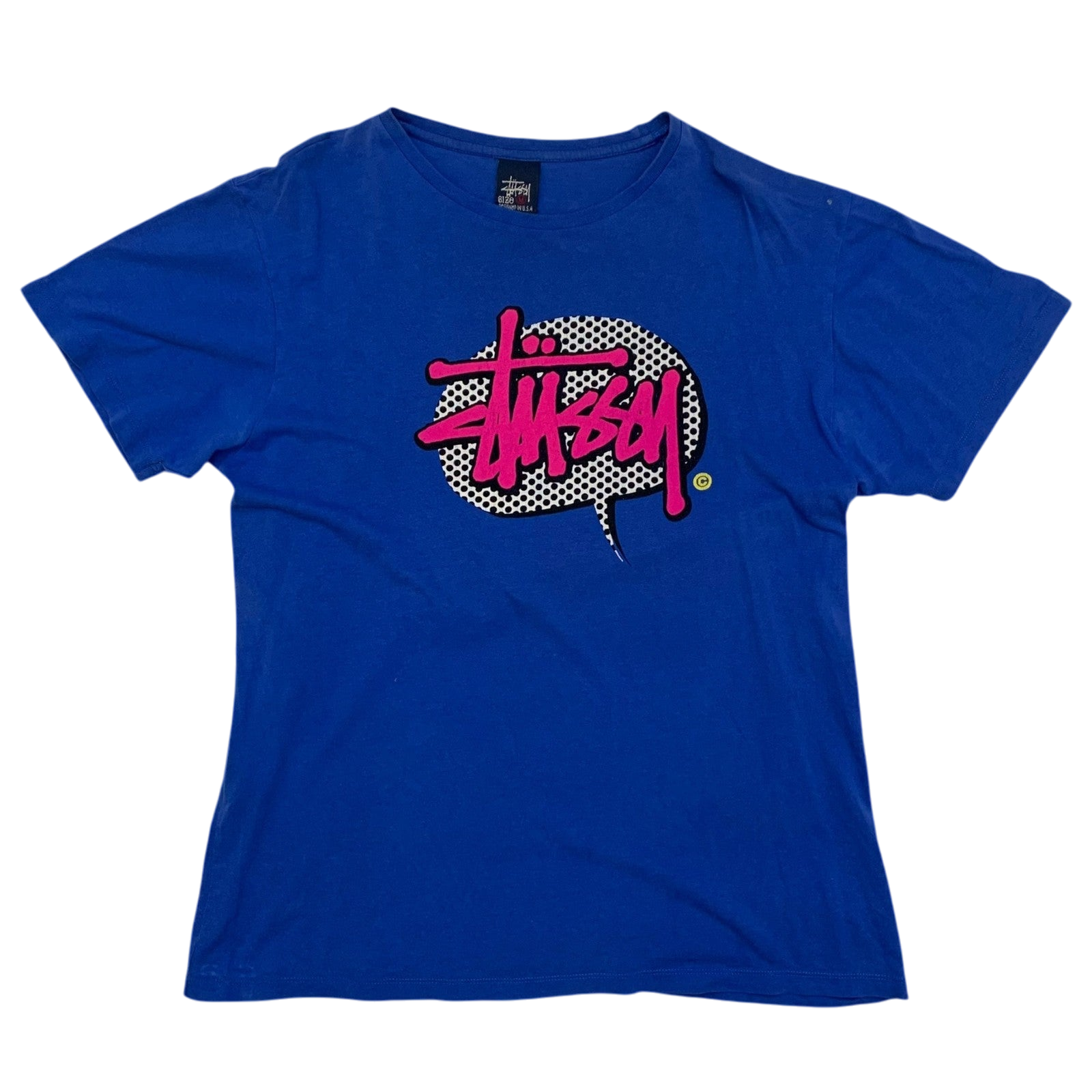 Stussy Vintage 00s Pop Speech Bubble T-Shirt (Fits S-M)