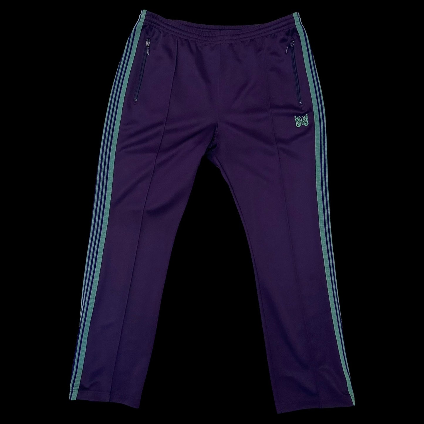 Needles Poly Smooth Track Pants Purple/Turquoise (Size XL)