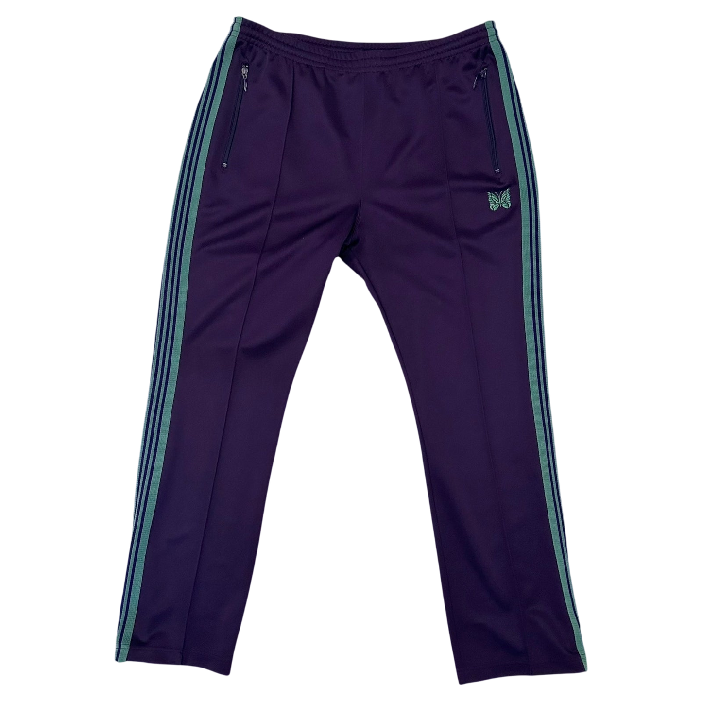 Needles Poly Smooth Track Pants Purple/Turquoise (Size XL)