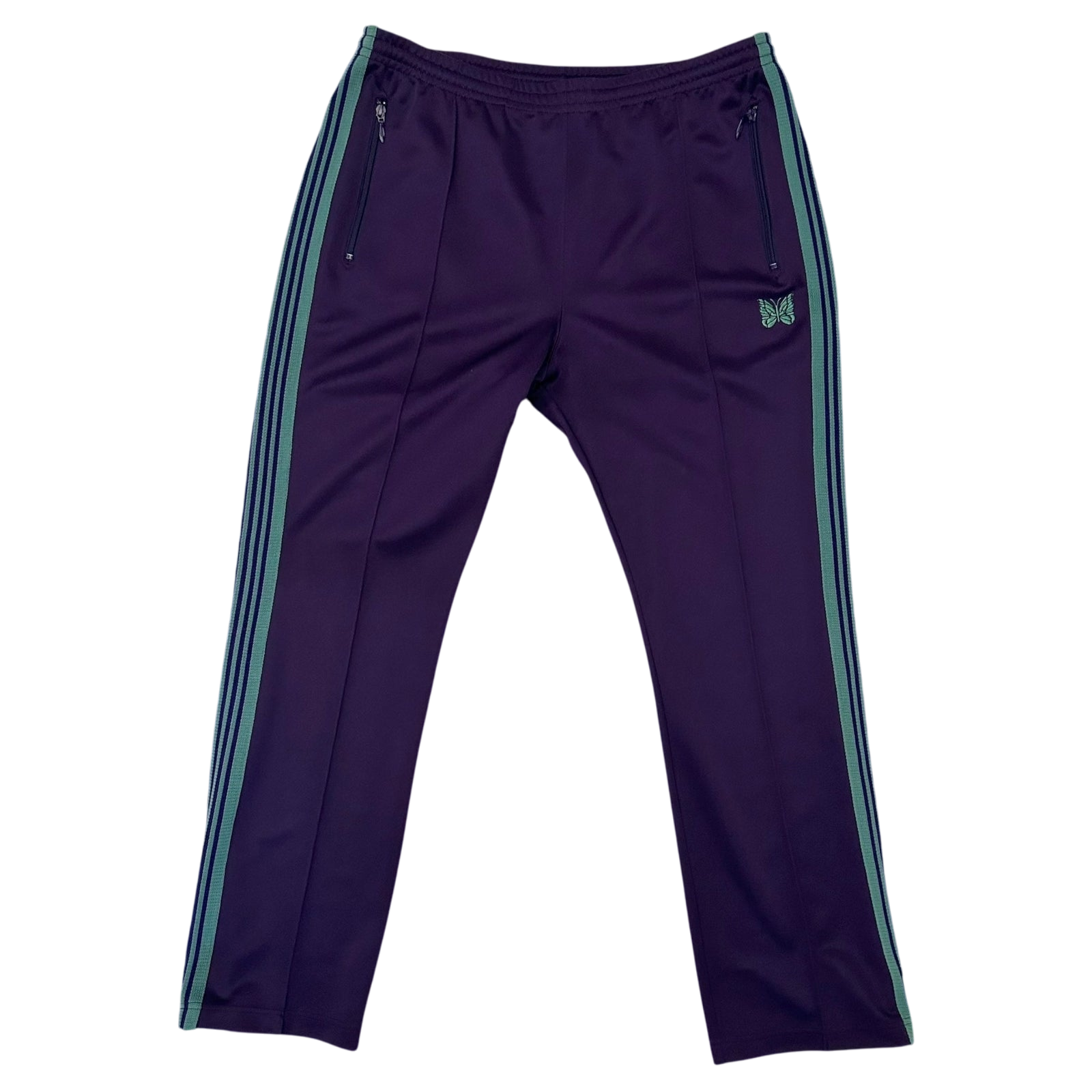 Needles Poly Smooth Track Pants Purple/Turquoise (Size XL)