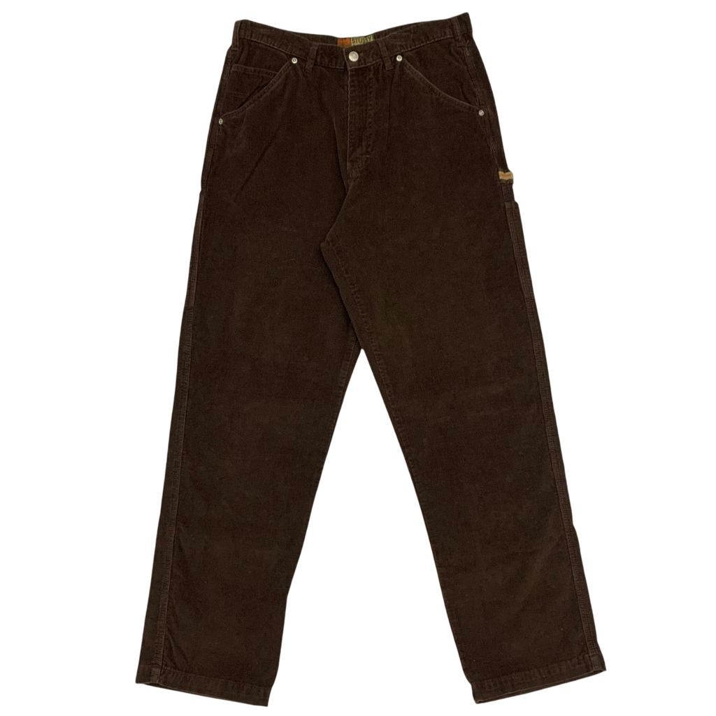 Stussy Vintage Brown Corduroy Carpenter Pants (W34)