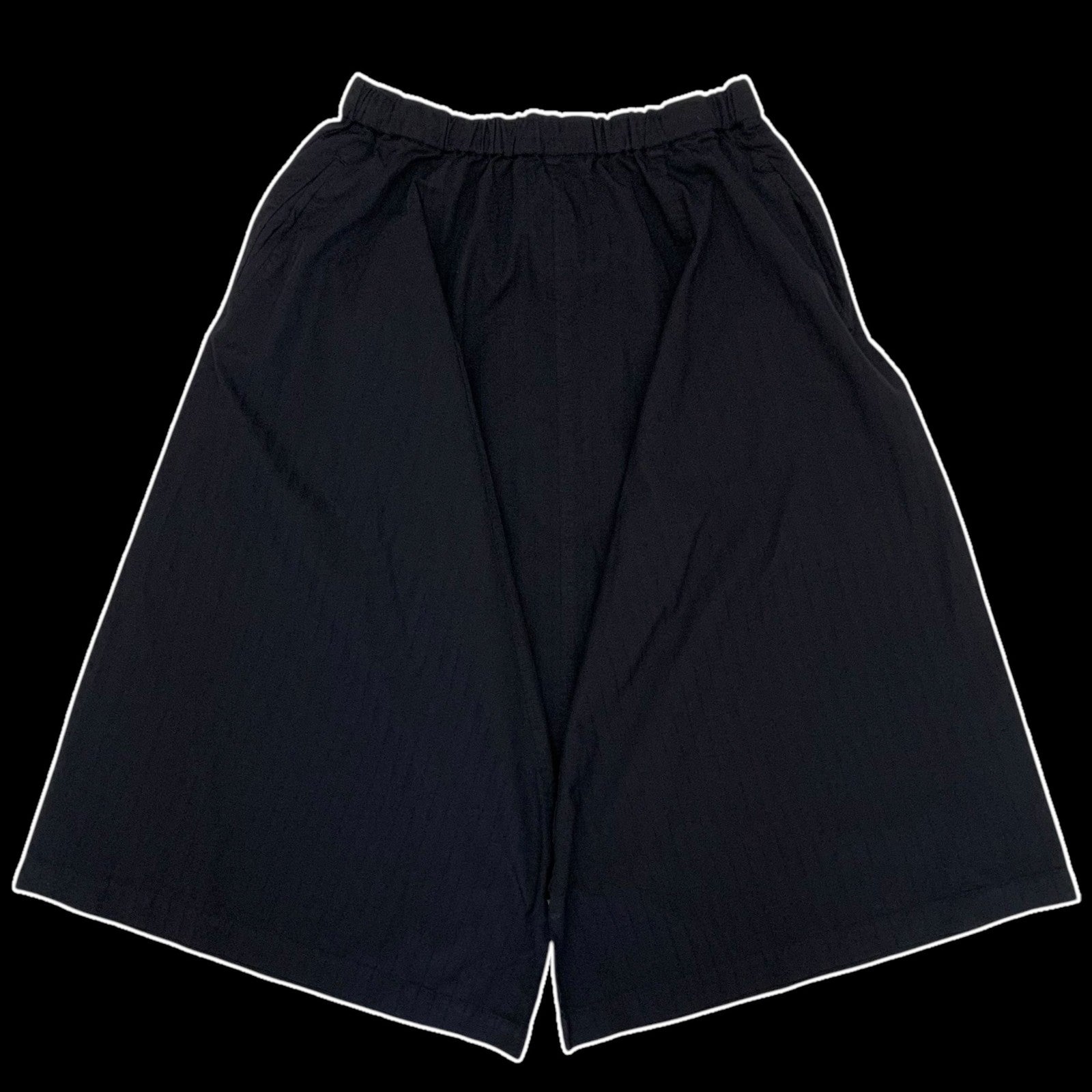 Comme des Garçons Drop Crotch Wide 3/4 Pants Black (Size L)