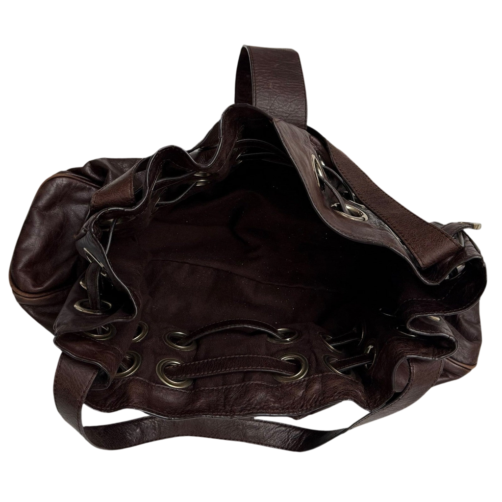 Jimmy Choo Ramona Leather Shoulder Bag Brown