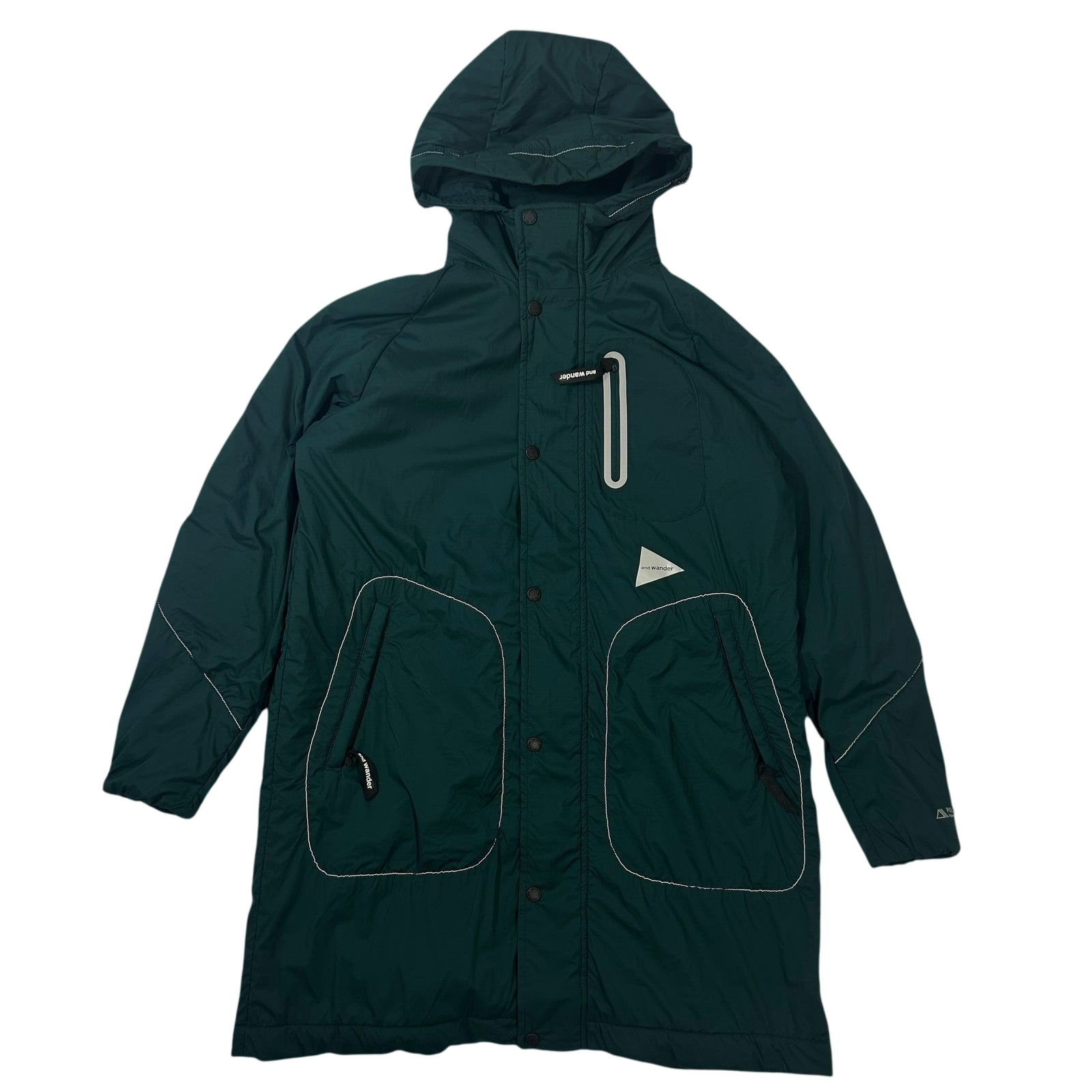 And Wander PrimaLoft Coat Green (Fits S/M)