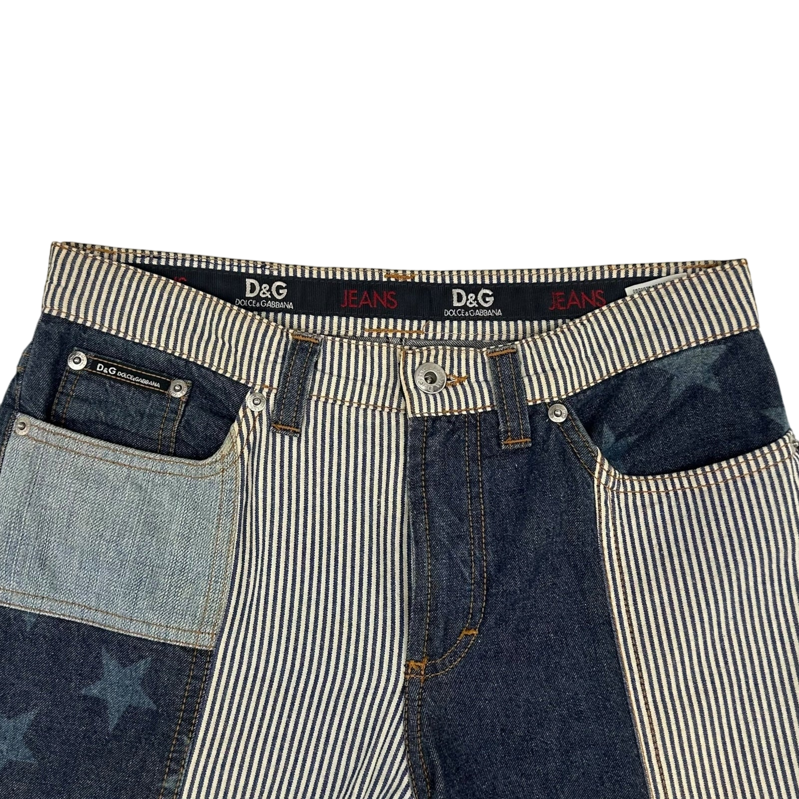 Dolce & Gabanna 2000s Patchwork Women’s Jeans (Size 27”)