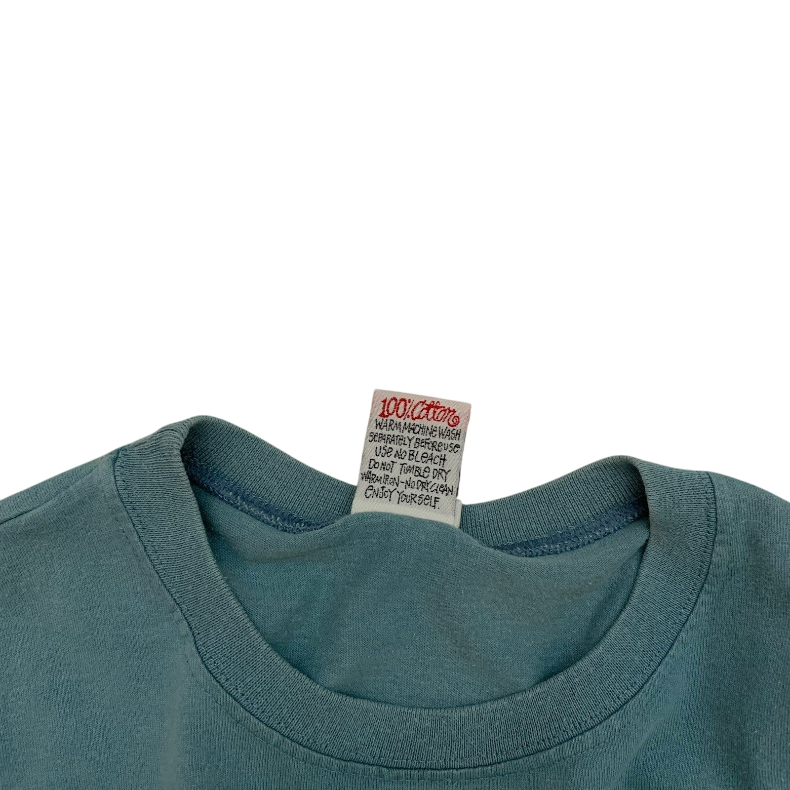 Stussy Vintage 00s Skull Crest T-Shirt Blue (Made in Aus) (Size M)