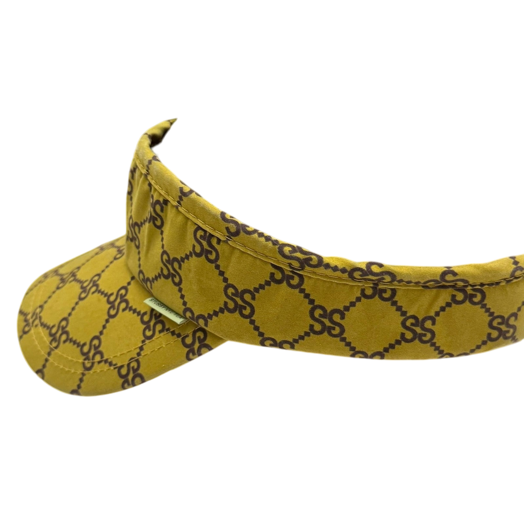 Stussy Vintage 2001 ‘Stucci’ Monogram Visor Yellow