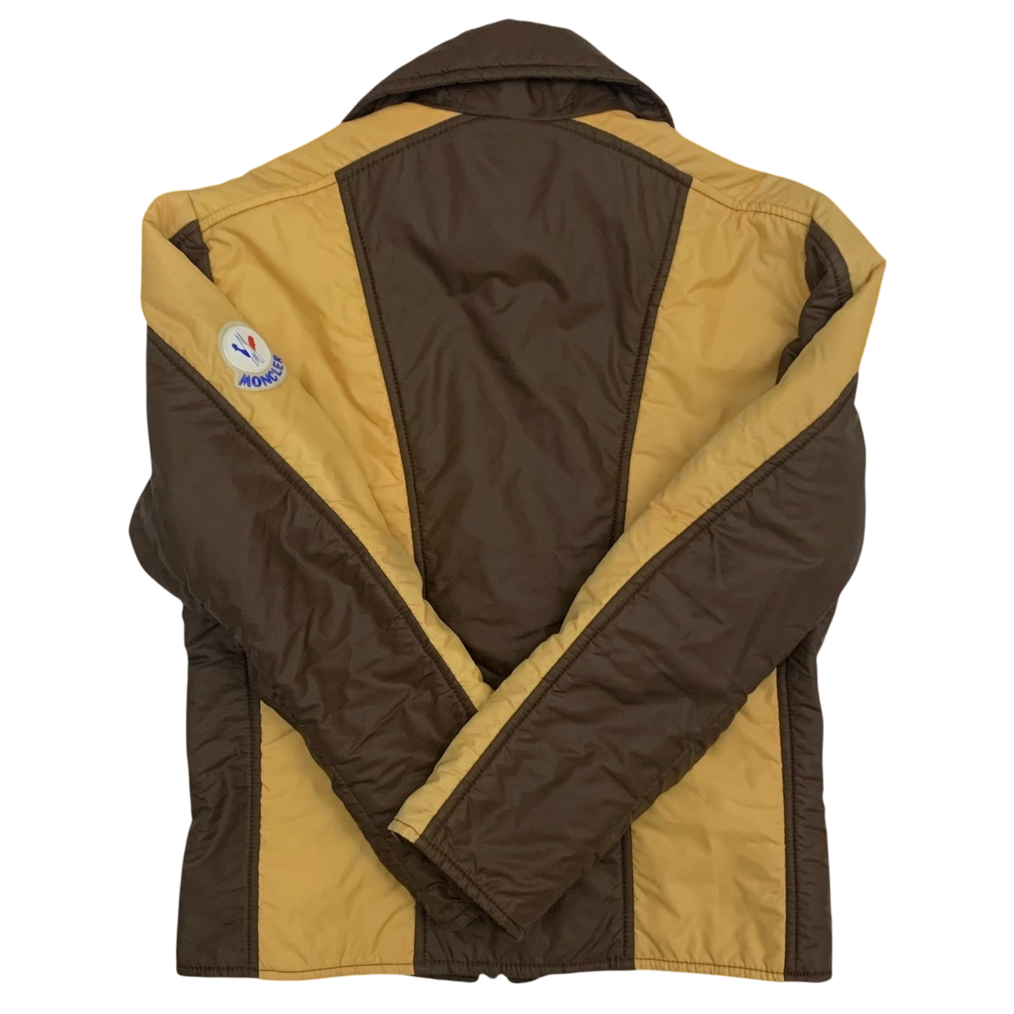 Moncler Vintage Ski Wear Jacket Brown / Yellow (Size L Womens)