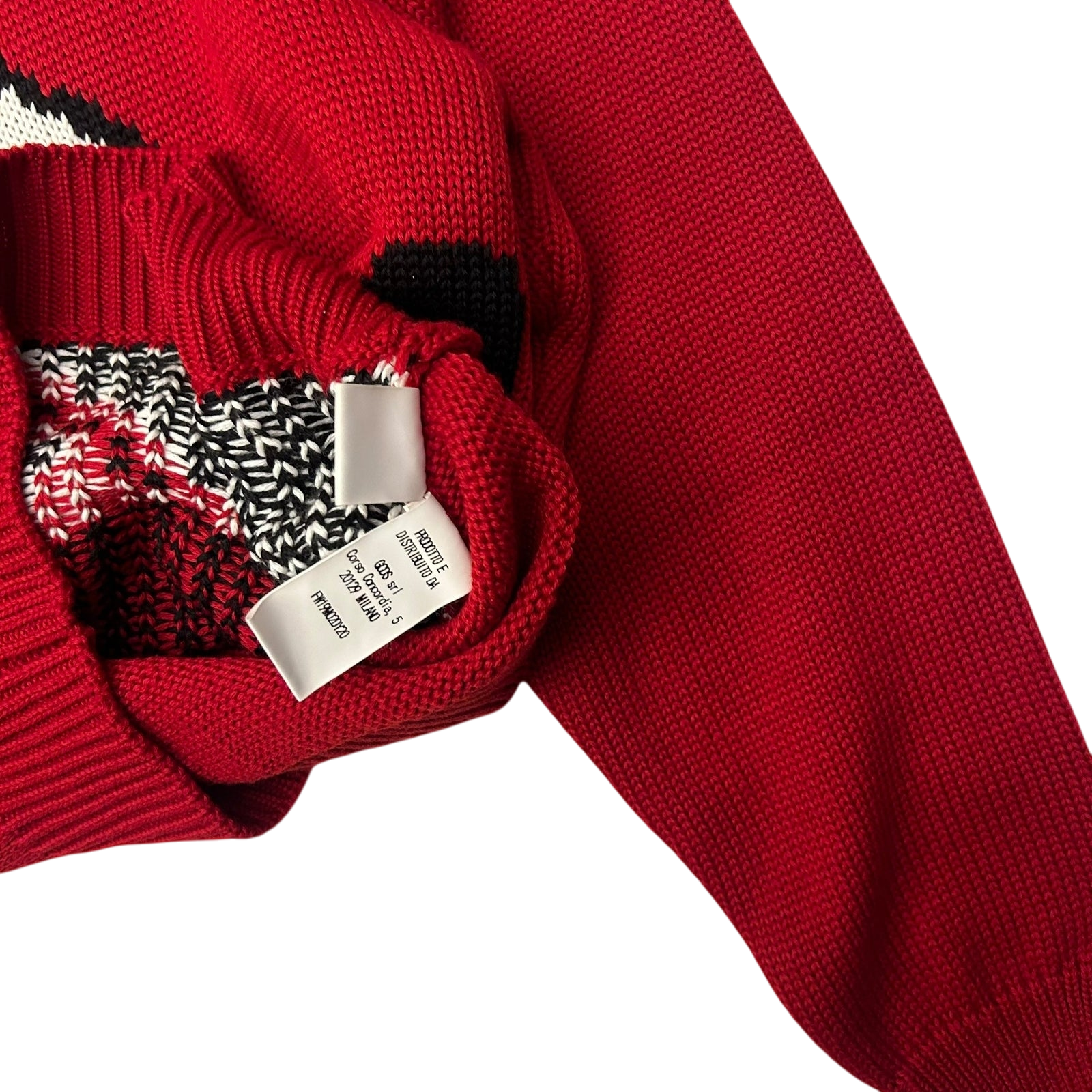 GCDS x Mickey Mouse Wool Blend Knit Sweater Red (Fits M-L Women)